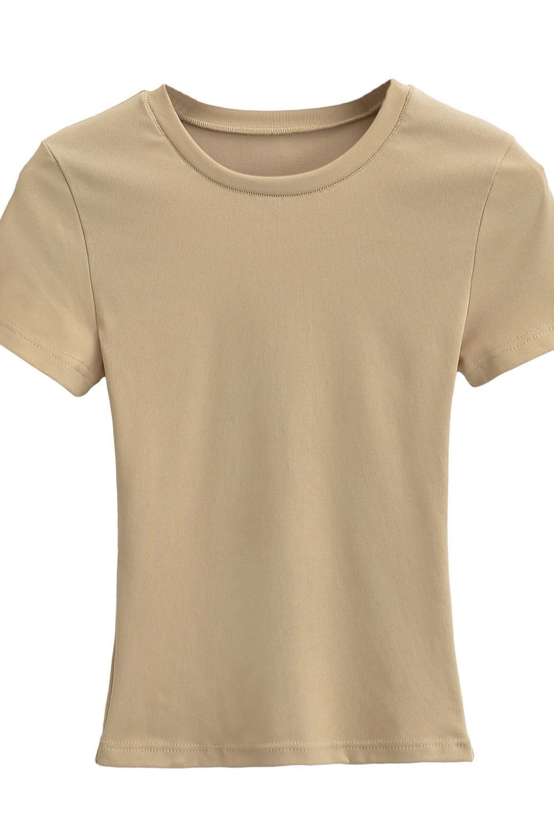 Short-sleeved T-shirt,slimming Bottoming Shirt, Versatile Short Casual Top