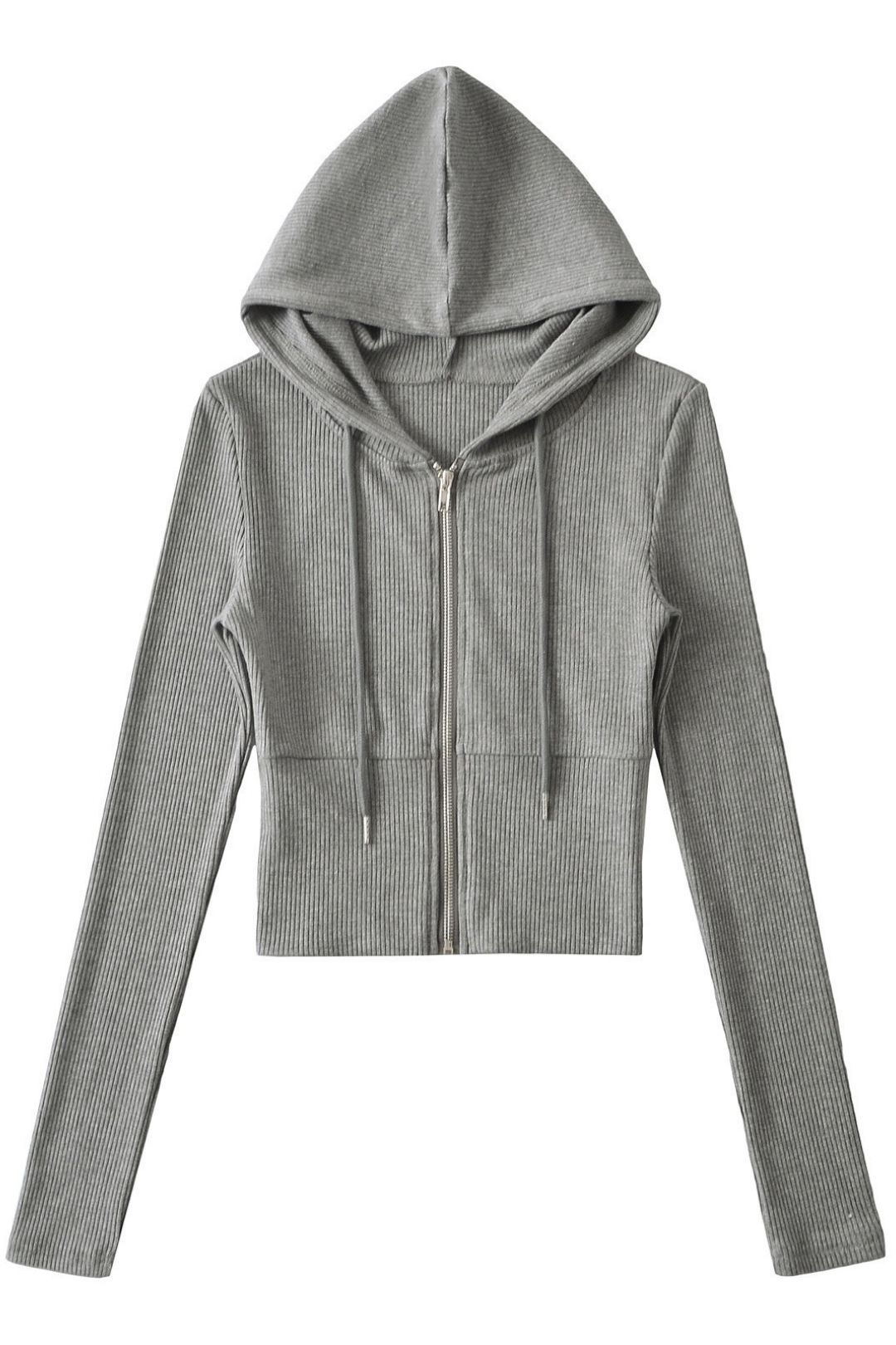 Short Long-sleeved Top With Cuffs, Slim Fit, Flared Trousers, Knitted Suit