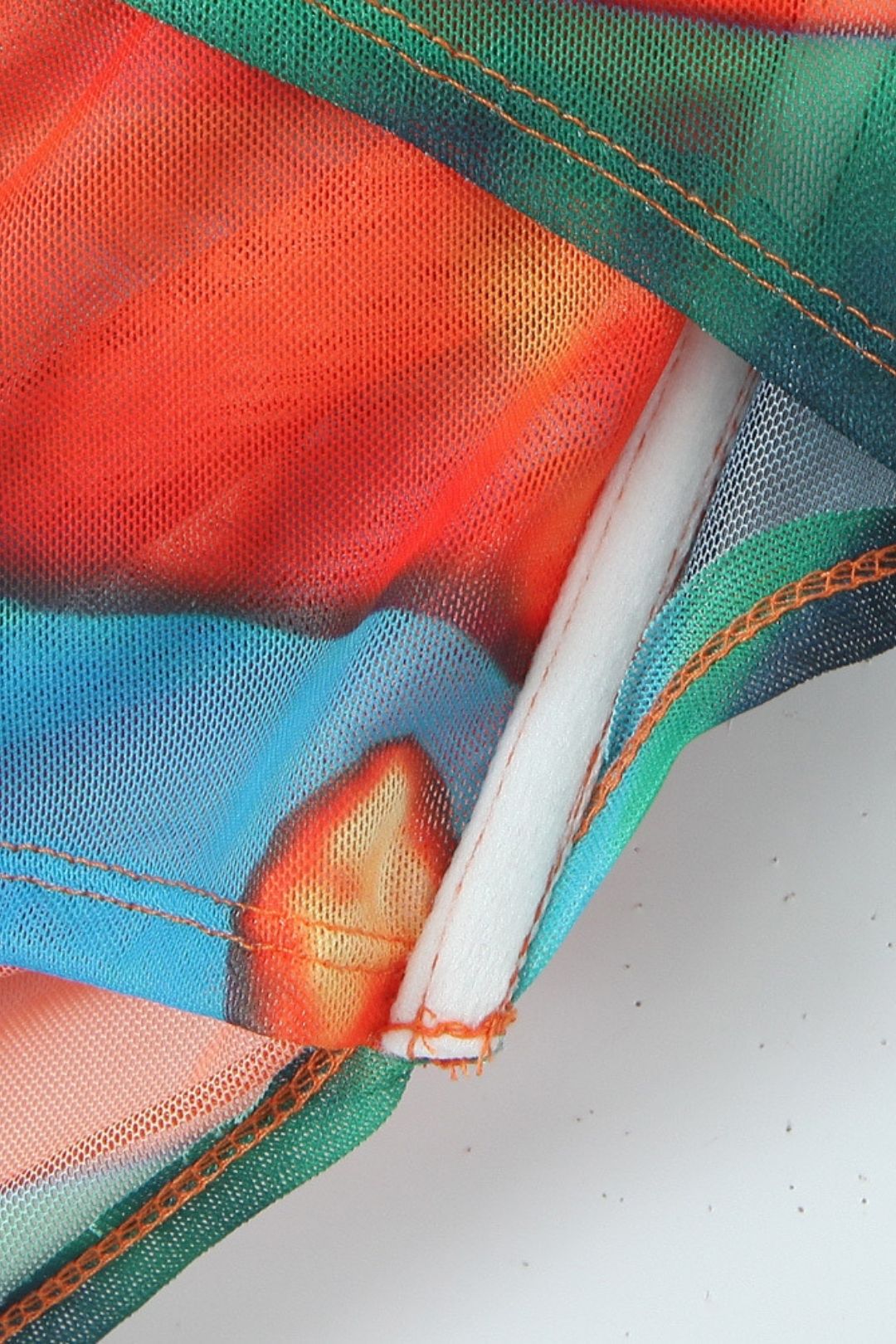 Tie-Dye Lace-Up Backless Top For Seaside Vacation Short Navel-Exposed Sling