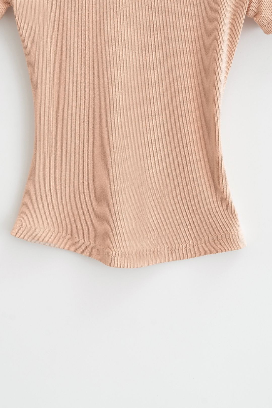 Slim Round Neck Pullover Half Sleeve T-shirt