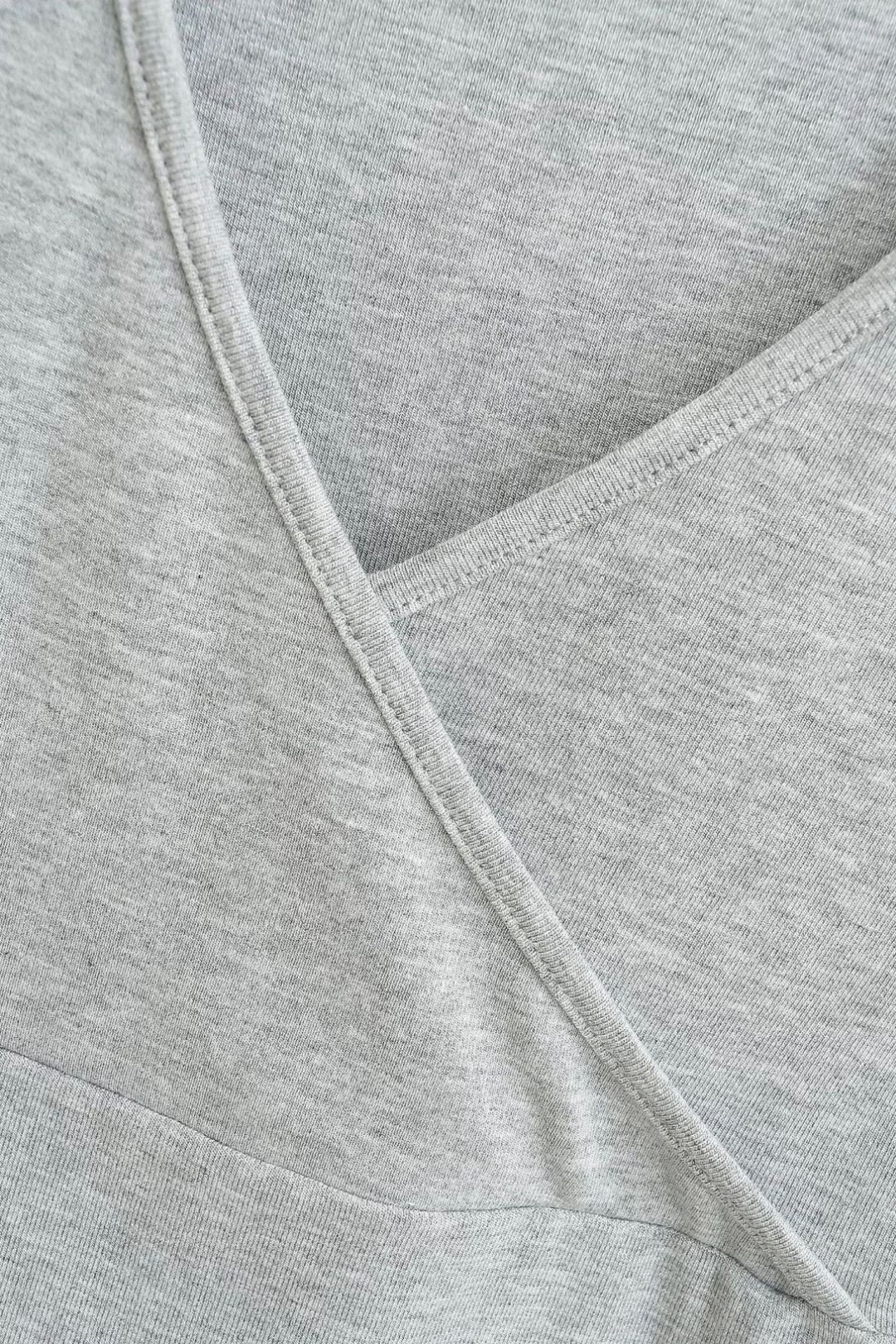 Sexy Cross Deep V-neck Short-sleeved T-shirt