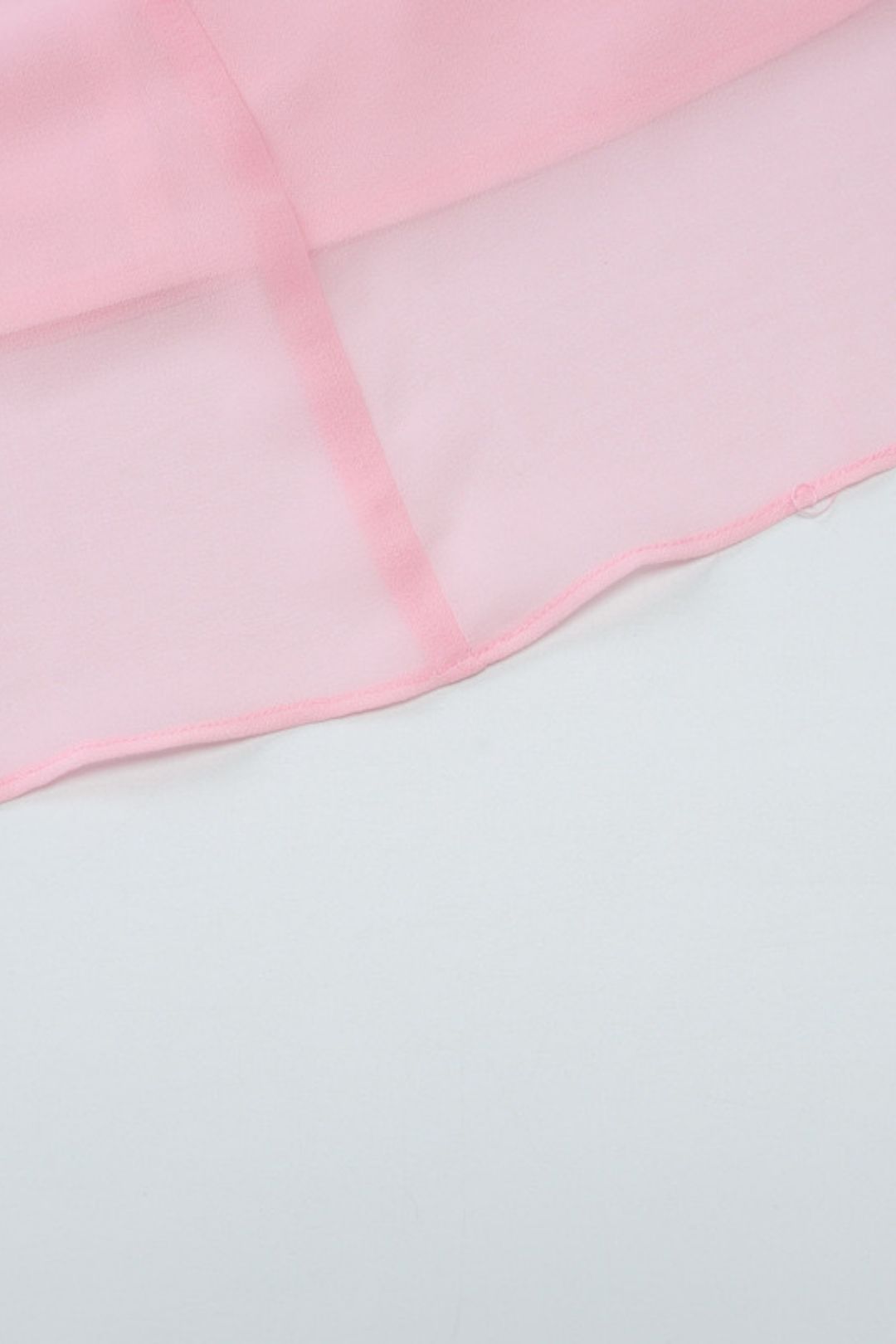 Solid Color Layered Street Style Mesh Dress