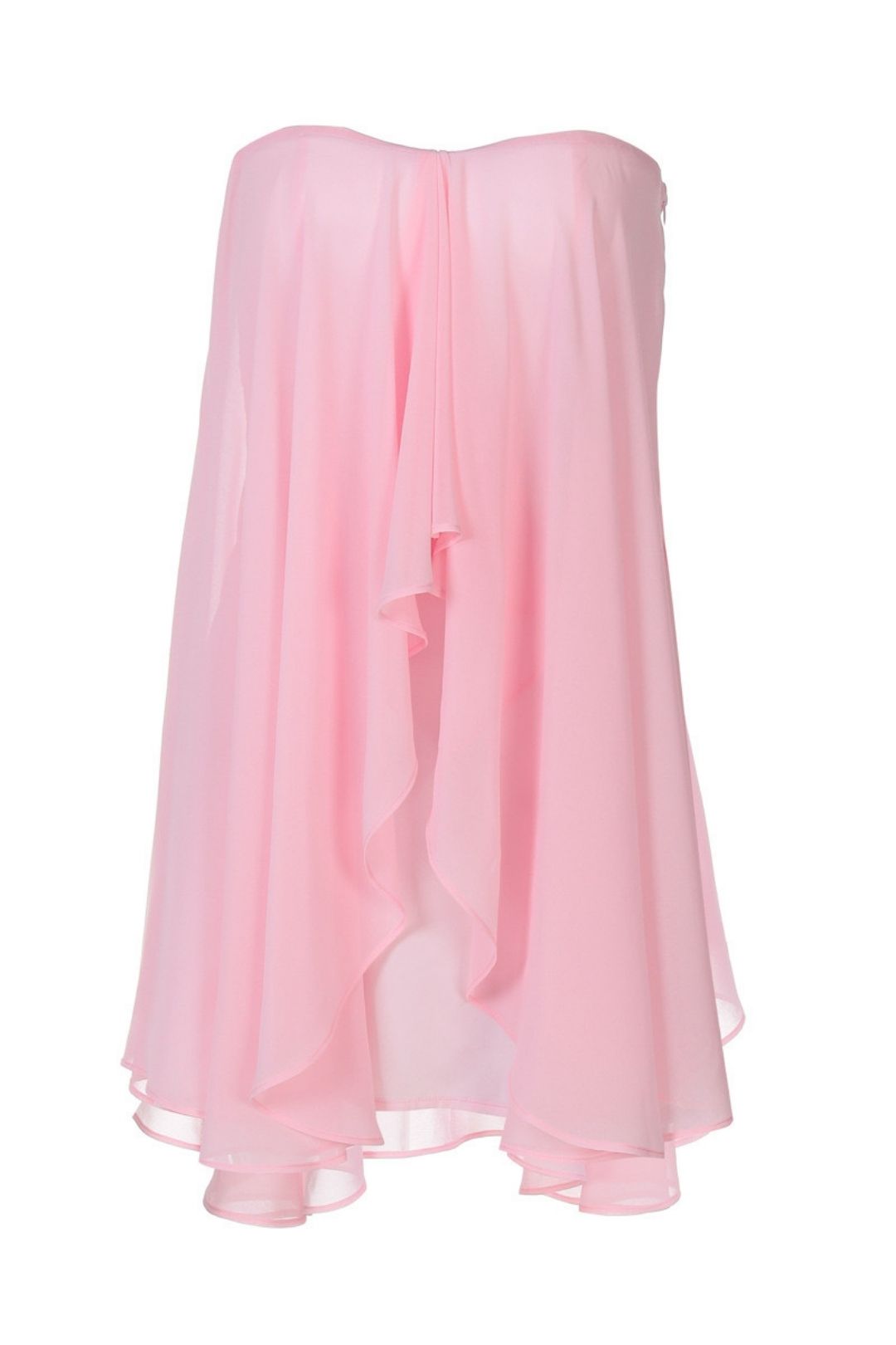 Solid Color Layered Street Style Mesh Dress