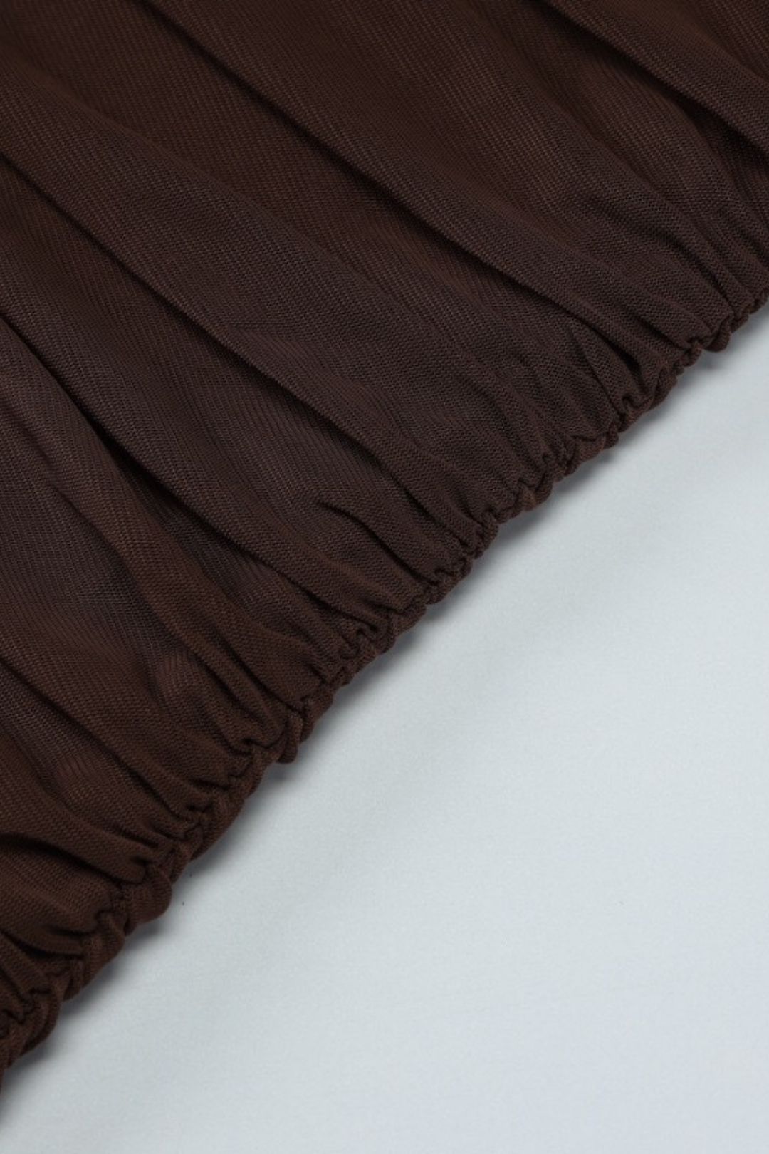 Sexy Tube Top Sleeveless Pleated Slim Stitching Mesh Long Dress