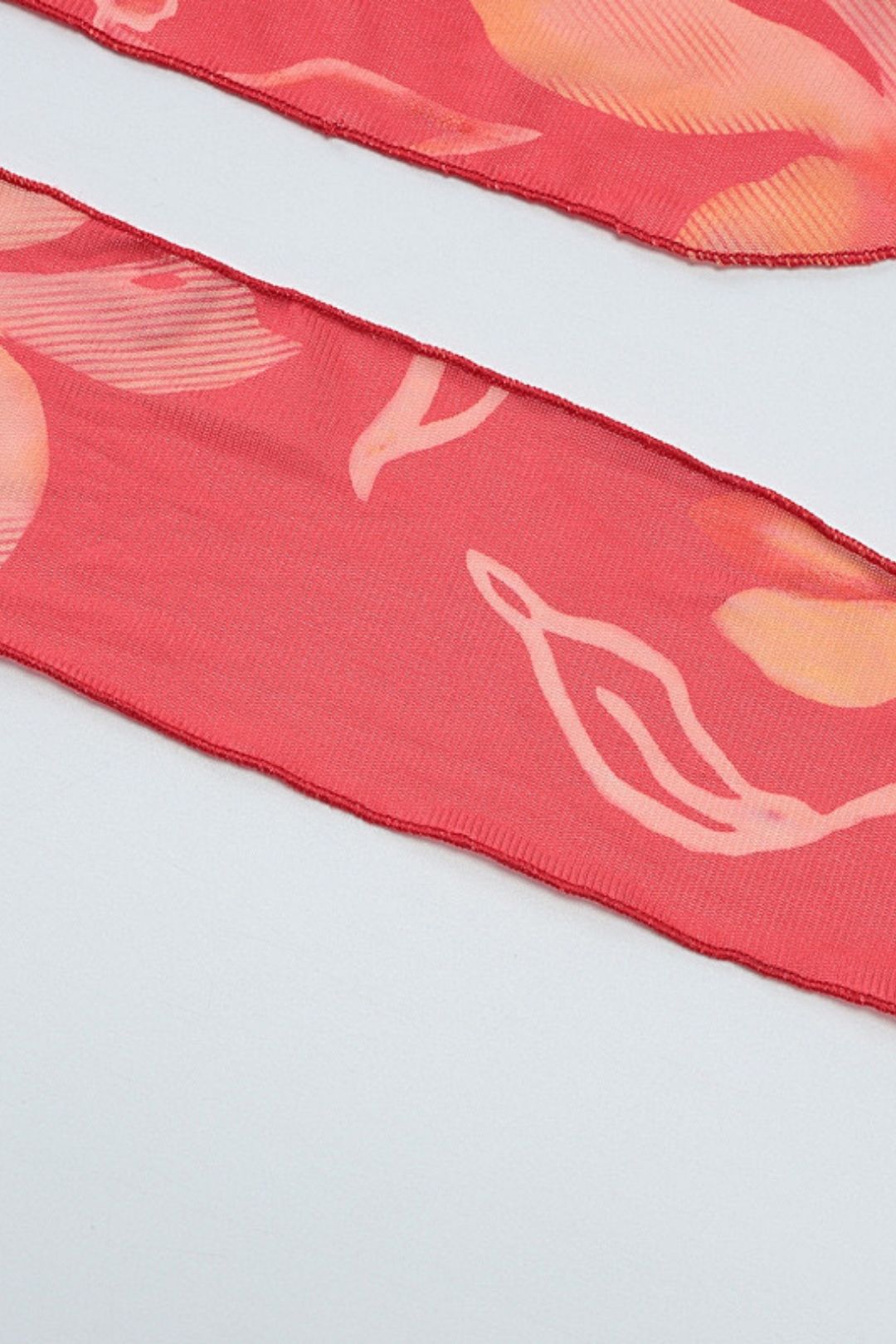 Sexy Deep V Wrap Chest Stitching Exposed Waist Long Wooden Ear Edge Halter Neck Dress