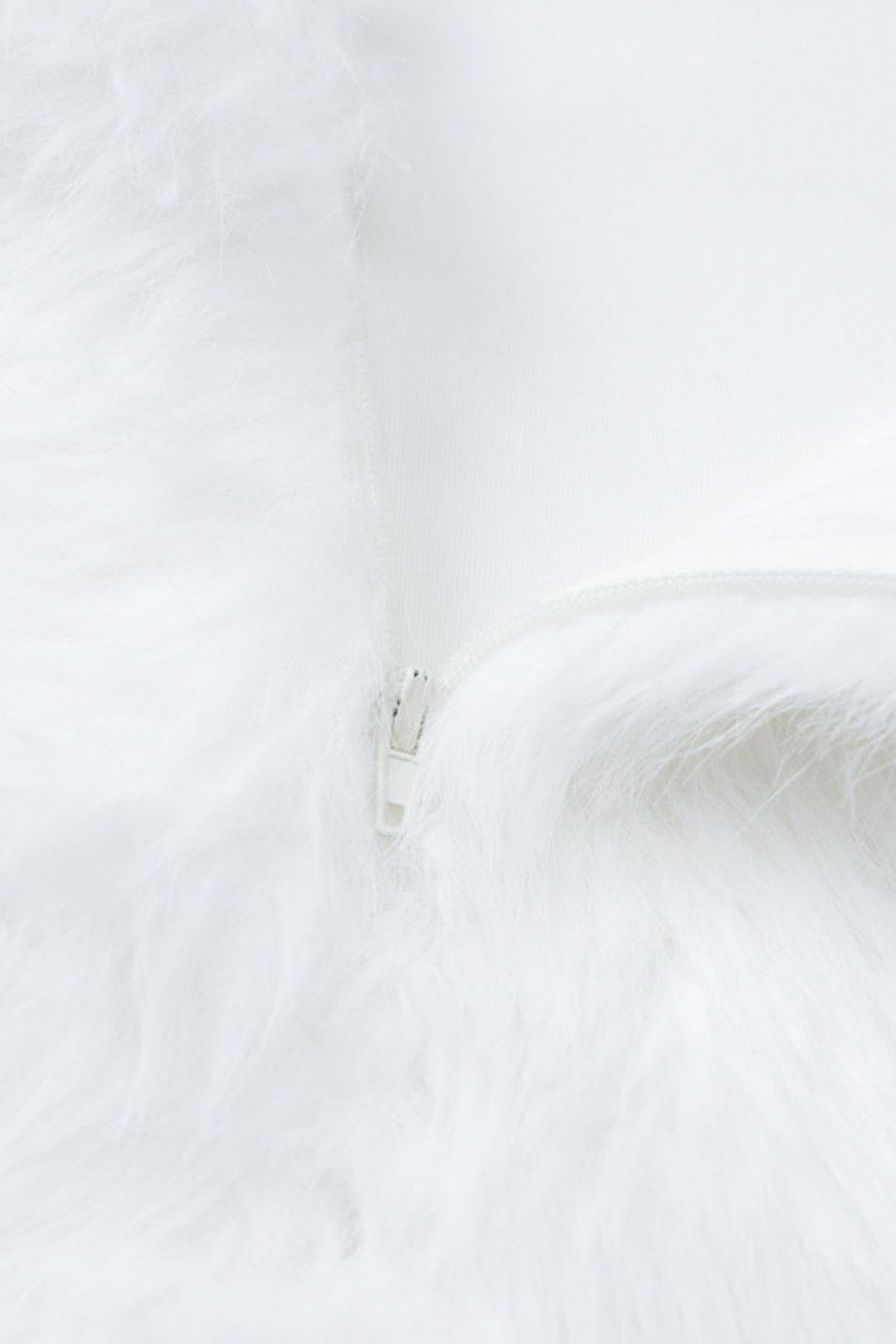 Sexy Hollow Back Zipper Solid Color Fur Suspender Hip Dress