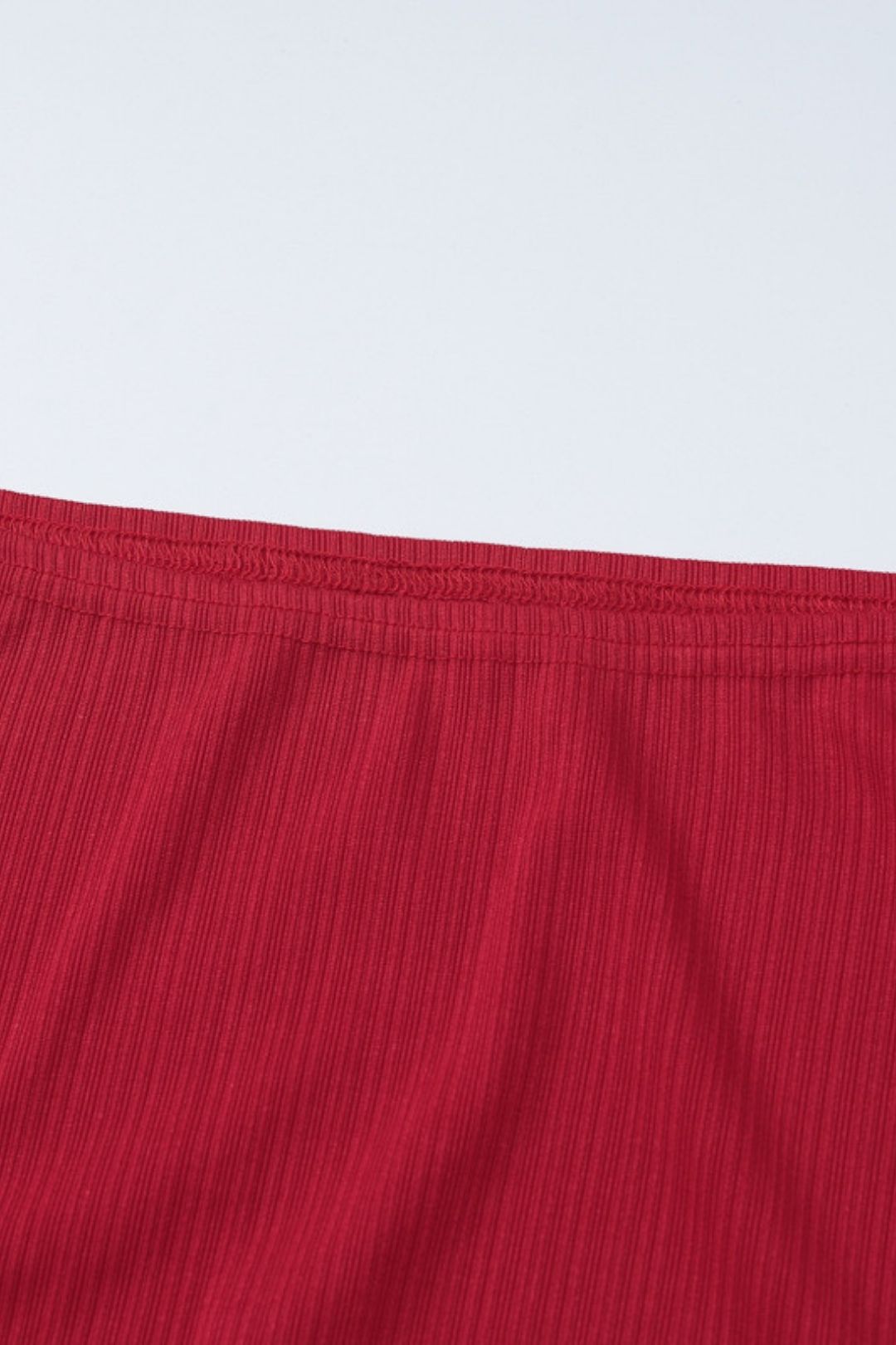 Hot Girl Top Solid Color Hip-Wrapping Miniskirt Set