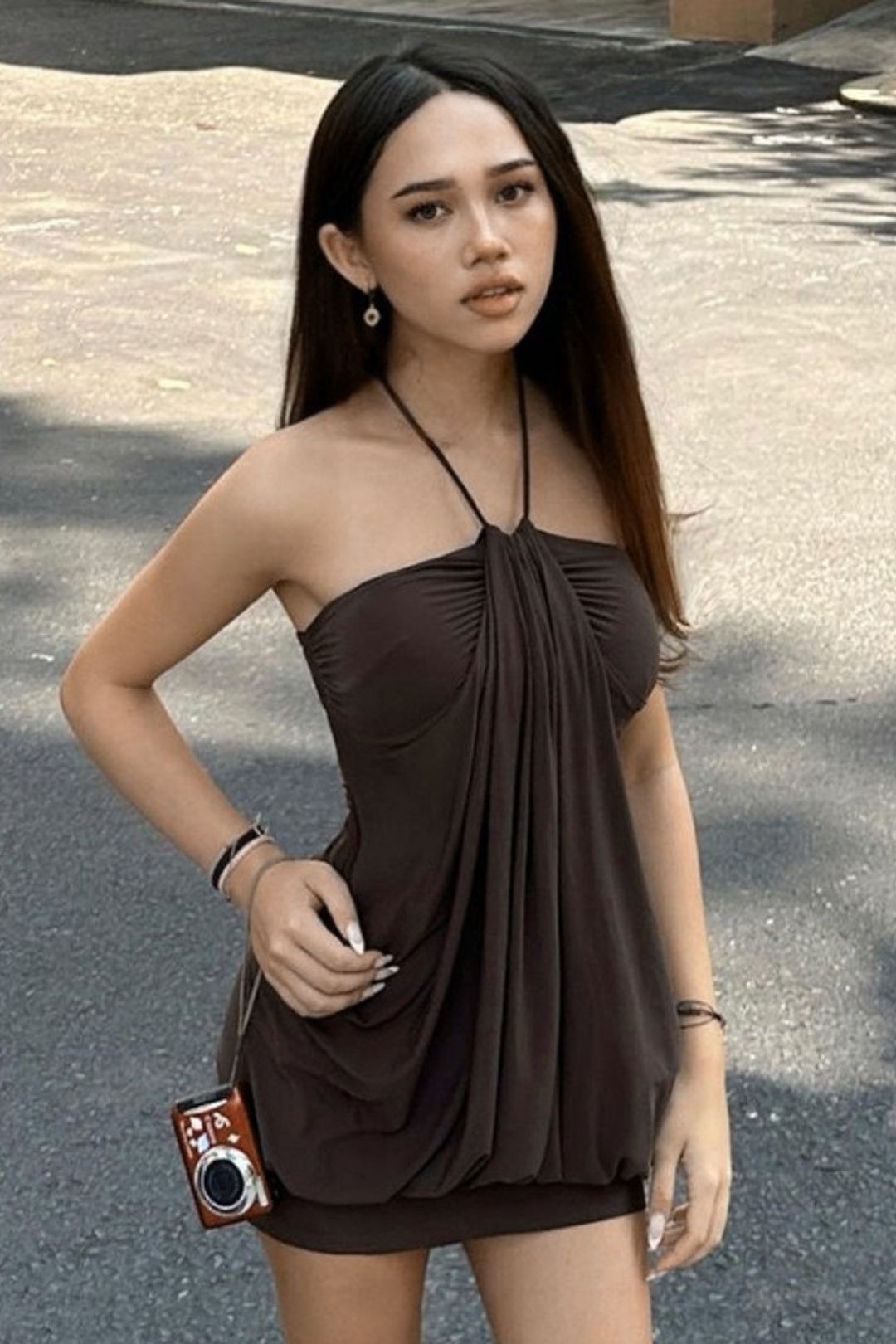 Short Backless Dress Women's Skirt