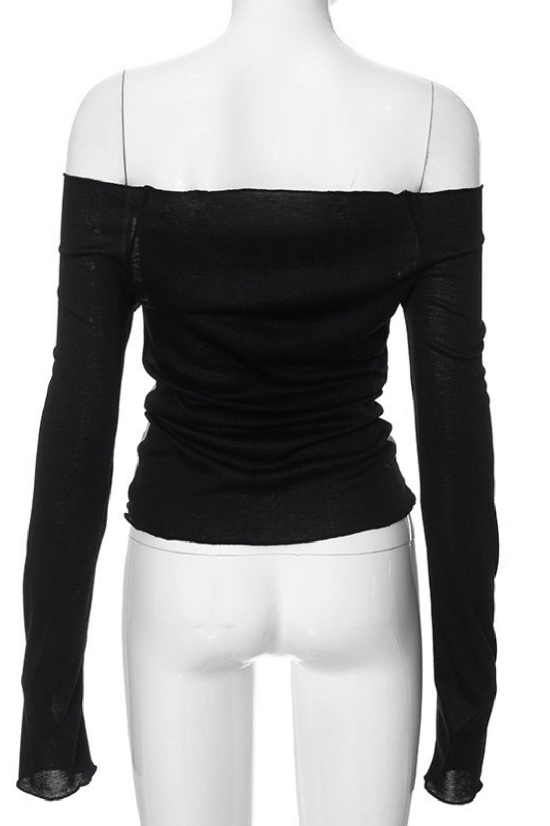 Sexy Hot Girl Style Mesh Knitted Stitching One-shoulder Neck Printed Transparent Top