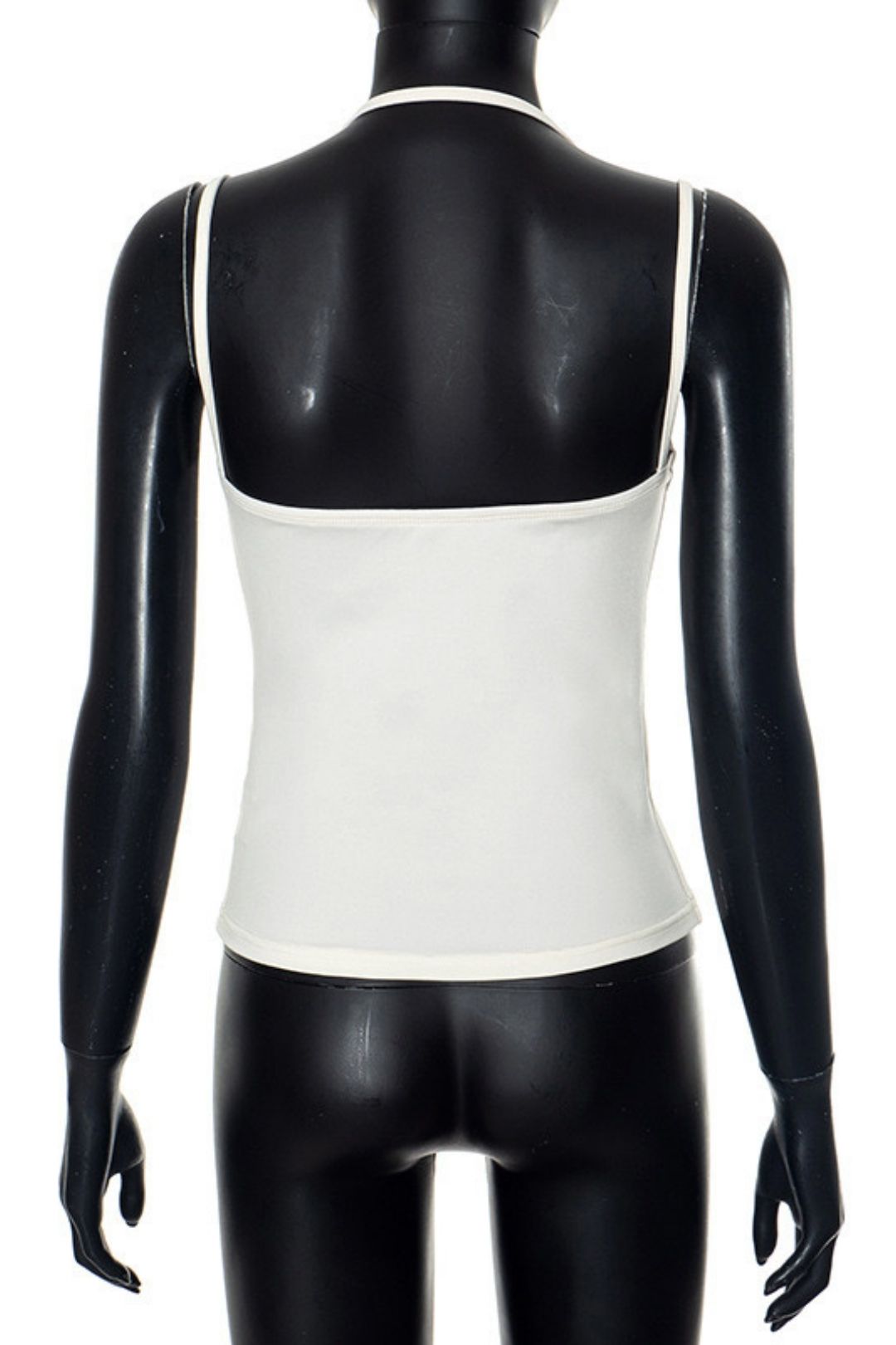 Solid Color Double Rope Short Camisole Top