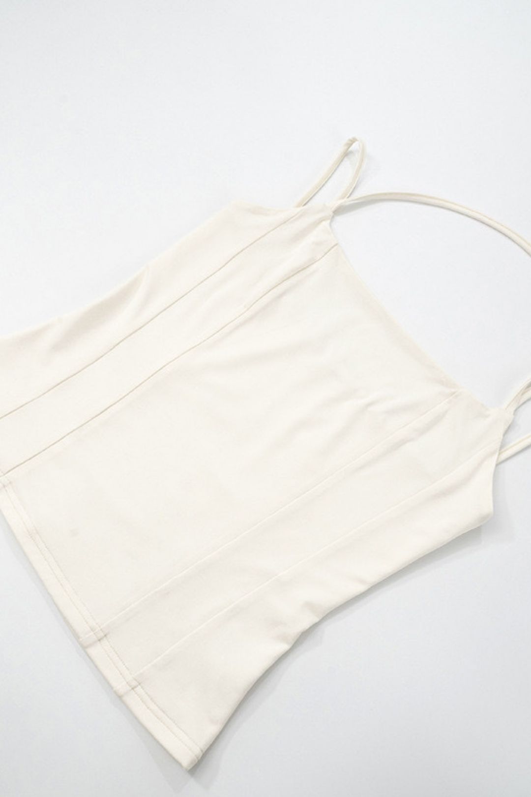 Solid Color Double Rope Short Camisole Top