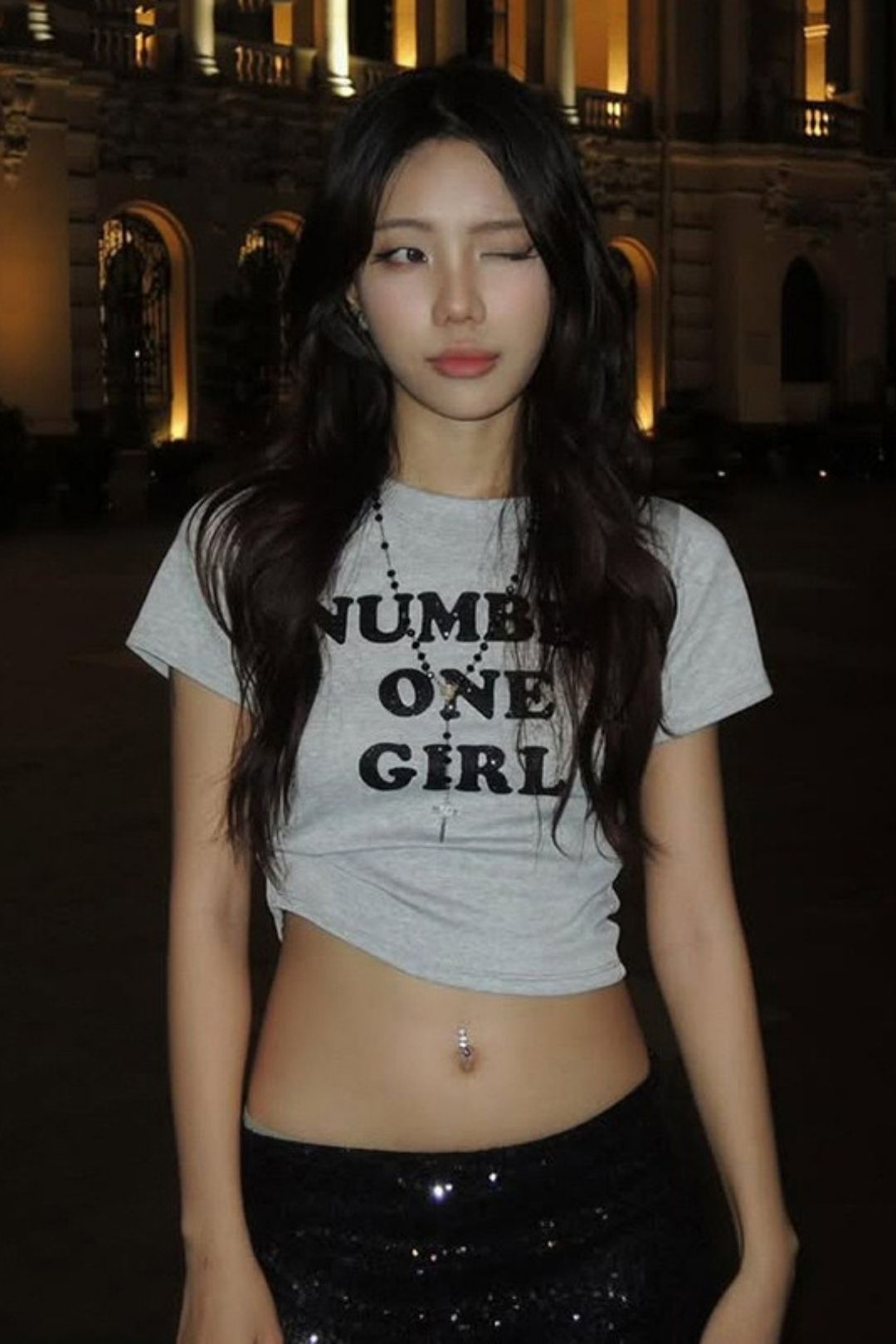 Solid Color Slim Street Fashion Round Neck Short Sleeve Printed Tops