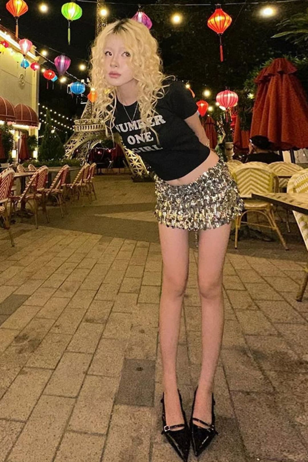 Solid Color Slim Street Fashion Round Neck Short Sleeve Printed Tops