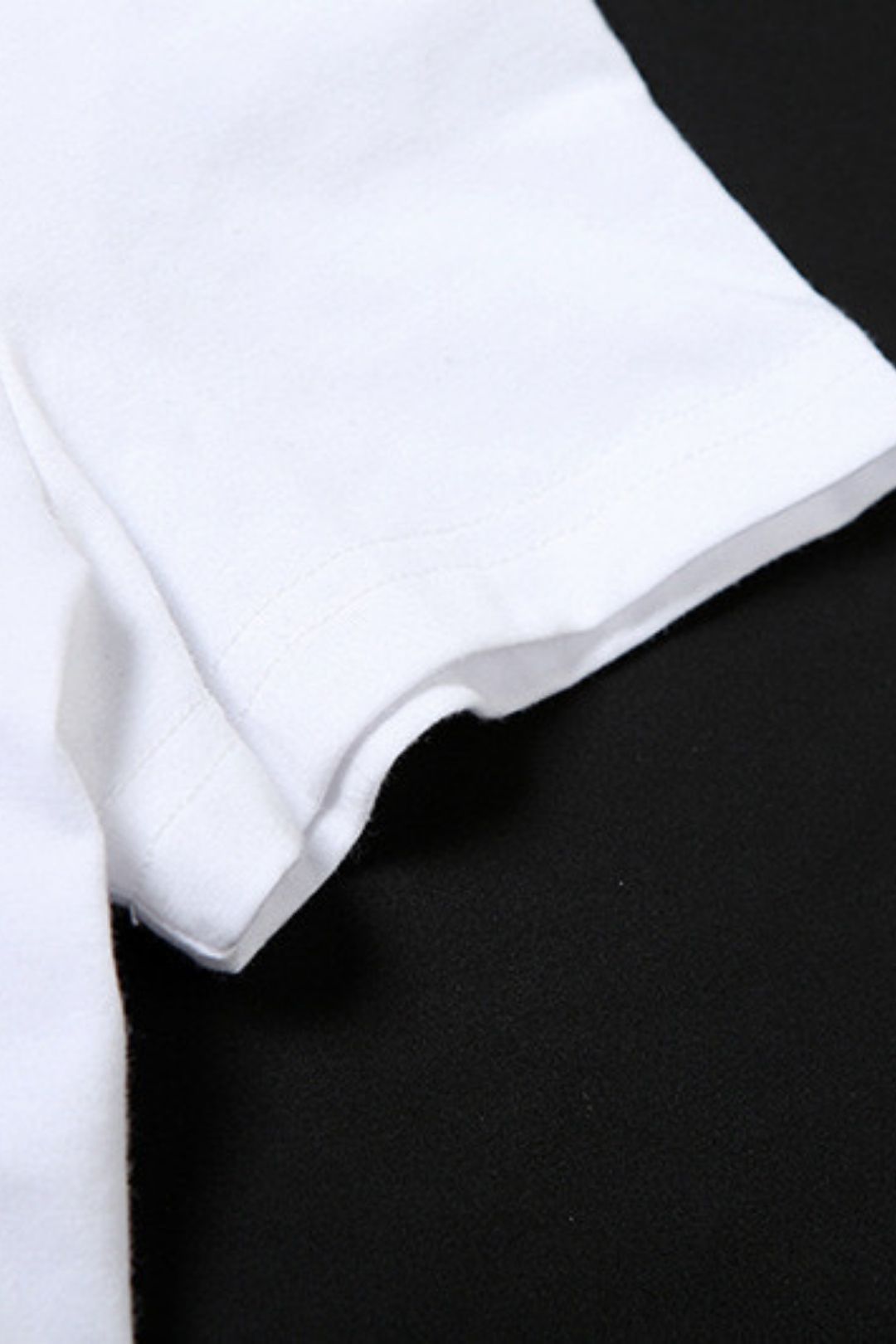 Solid Color Slim Street Fashion Round Neck Short Sleeve Printed Tops