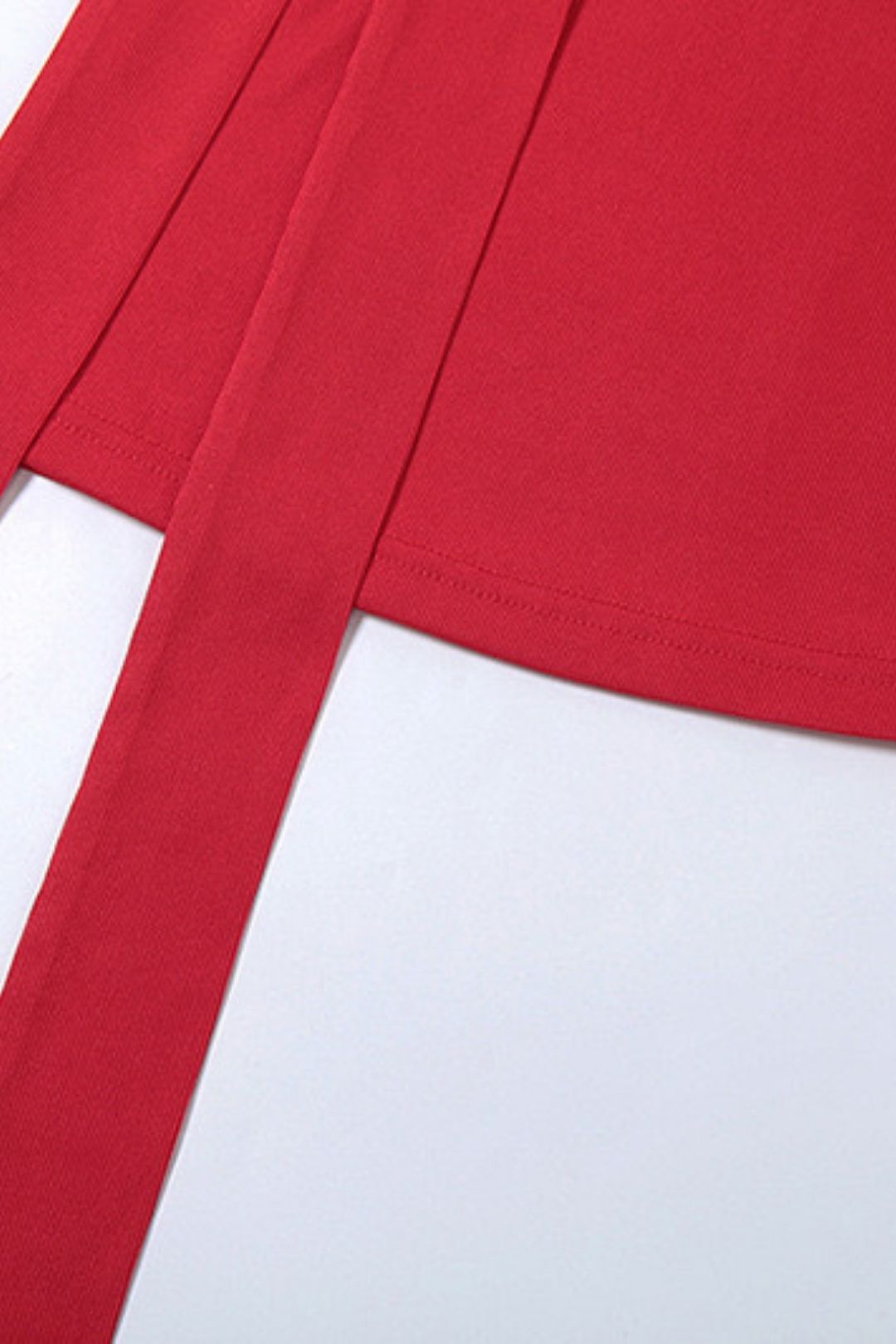 Solid Color Halter Neck Vest High Waist Loose Trousers Set