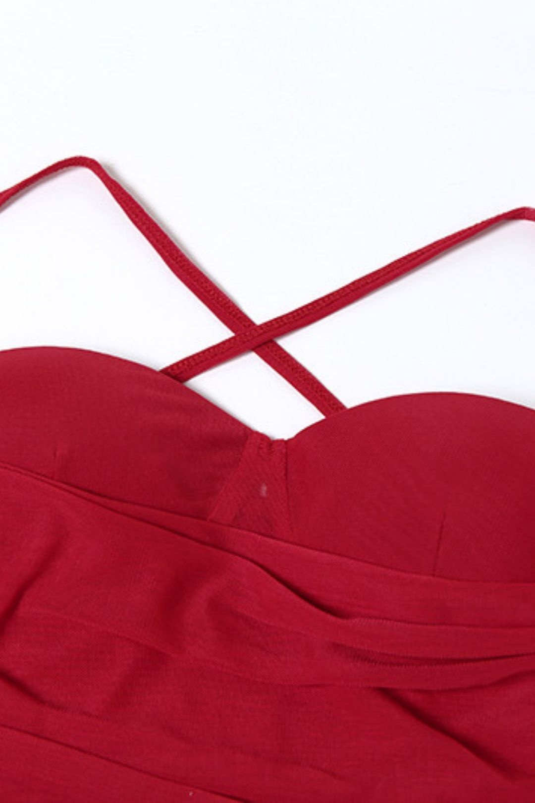 Solid Color Slim High Waist Fashionable Suspender Sleeveless Backless Dress