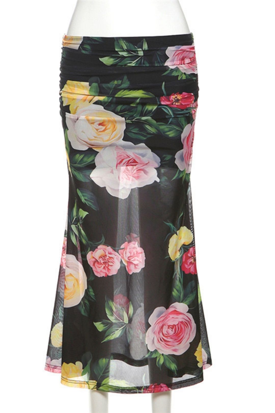 Solid Color Slim-fit Vest Fashionable Low-waist Hip Skirt