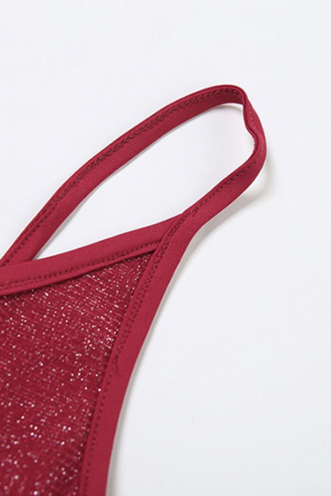 Solid Color High Waist Fashionable U-neck Suspender Backless Dress