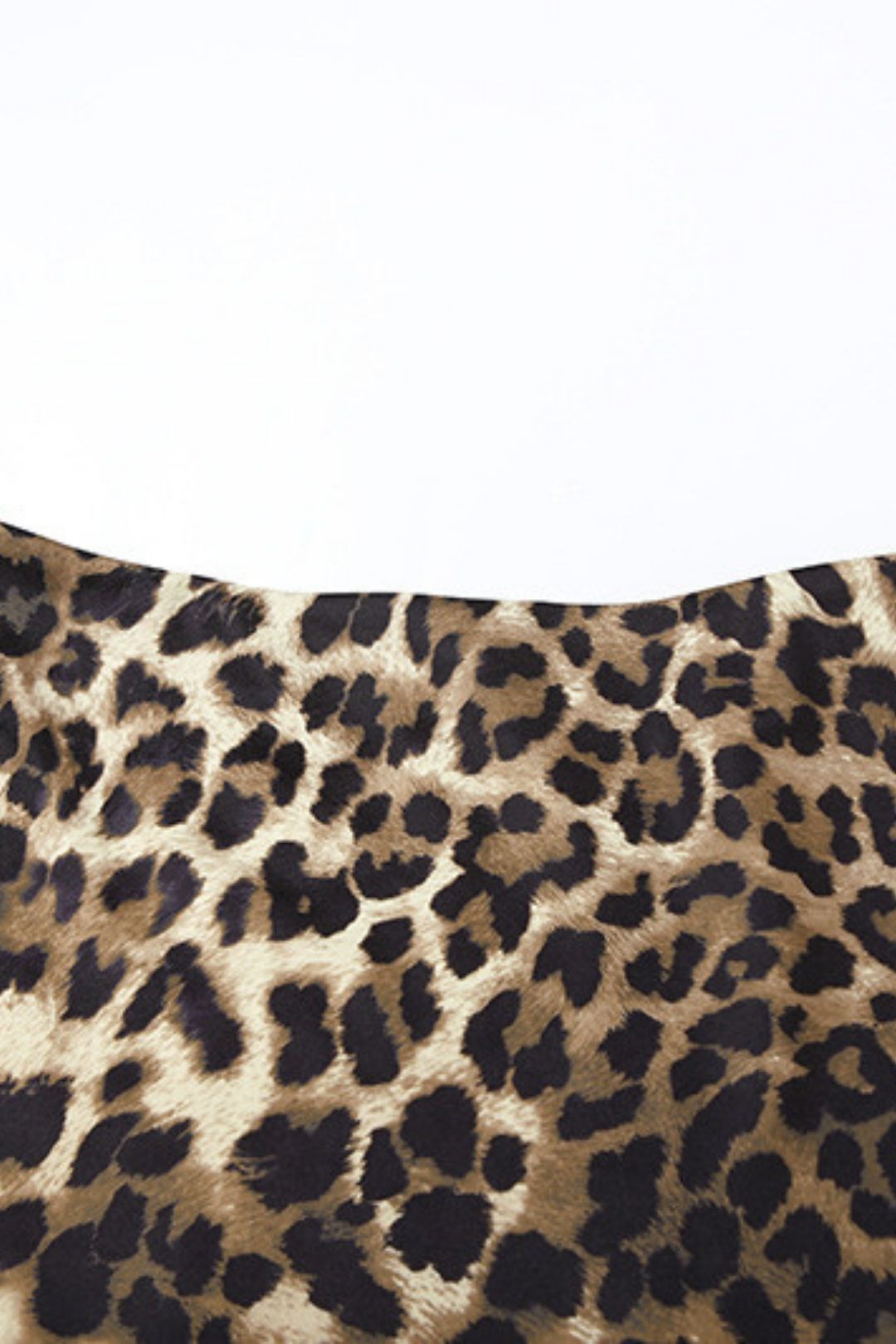 Solid Color Slim Street Fashion Low Waist Leopard Print Skirt