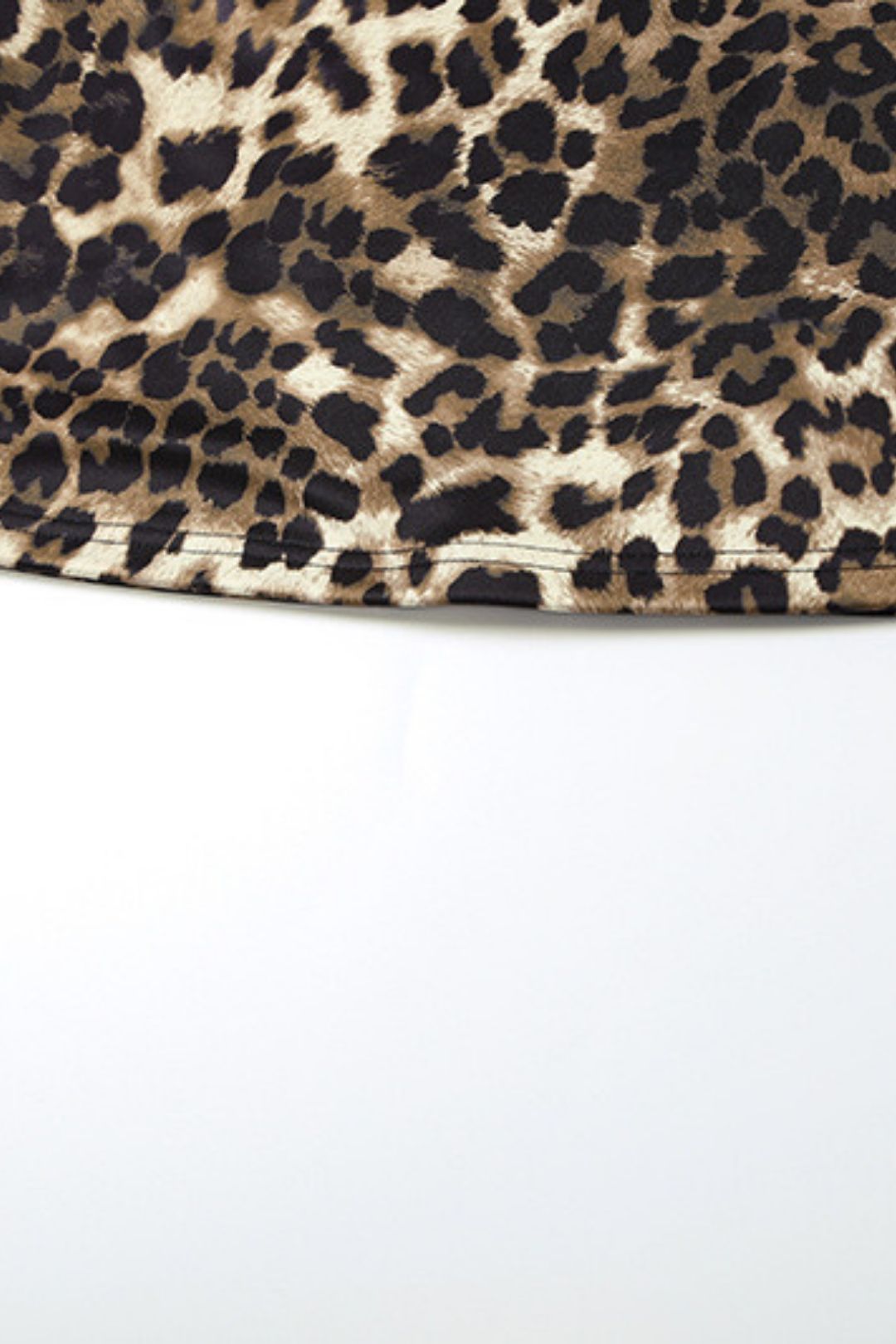 Solid Color Slim Street Fashion Low Waist Leopard Print Skirt