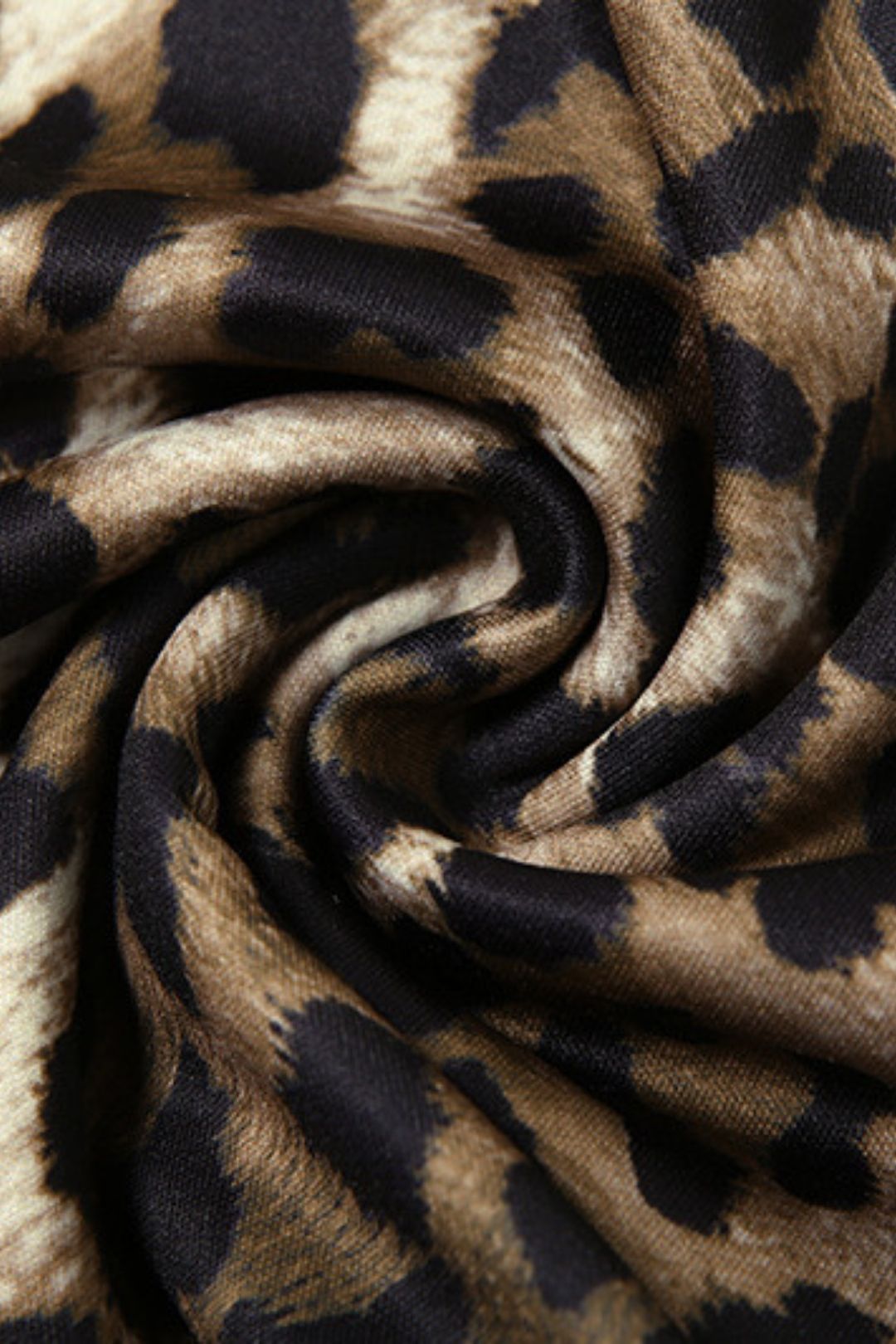 Solid Color Slim Street Fashion Low Waist Leopard Print Skirt