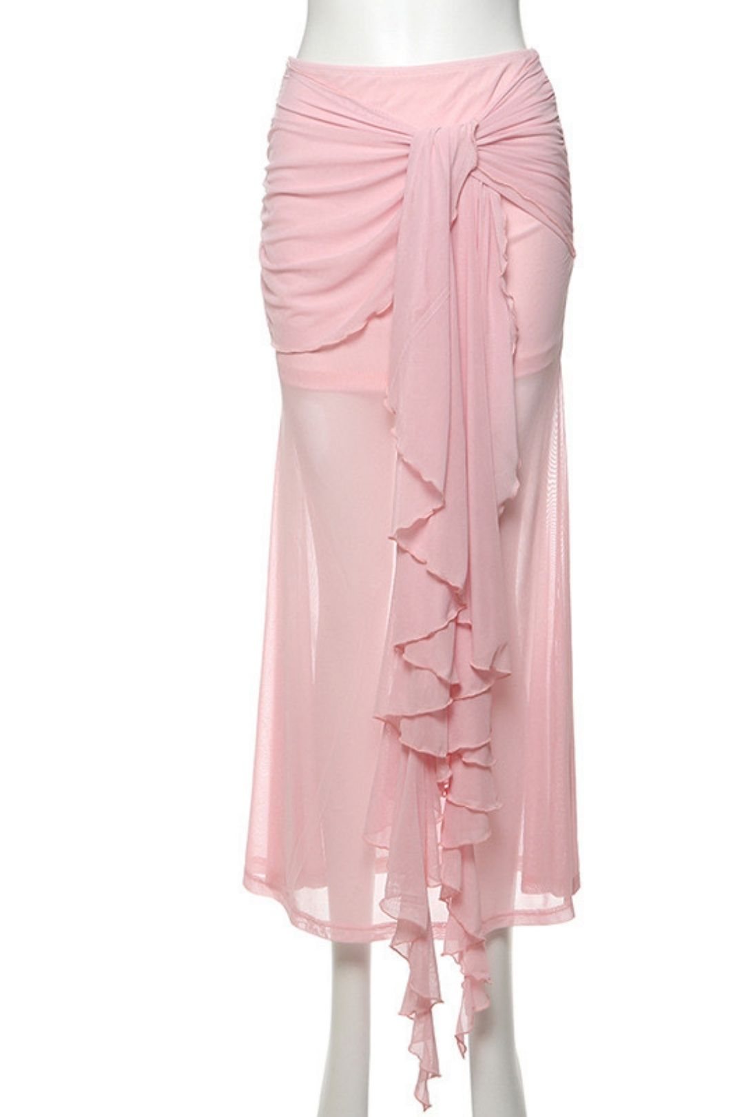 Solid Color Slim-fit Vest Fashionable High-waist Skirt Suit