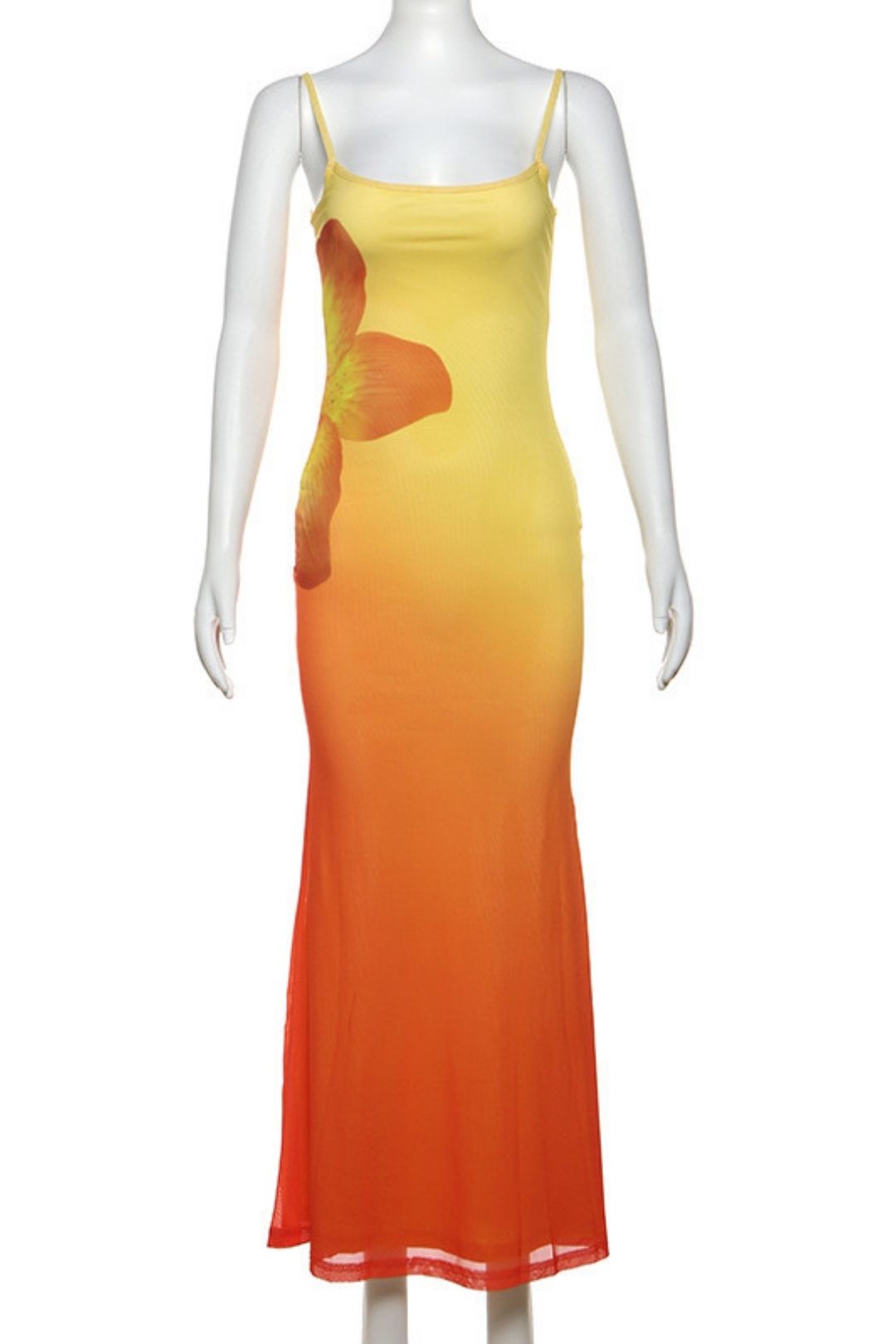 Sexy Suspender Long Dress