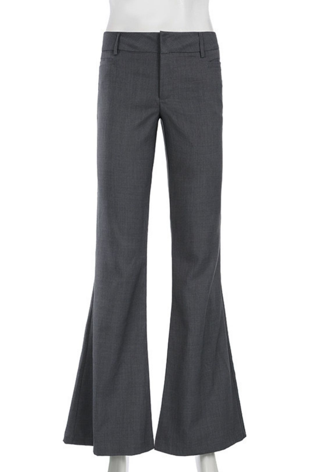 Straight Flared Casual Suit Pants