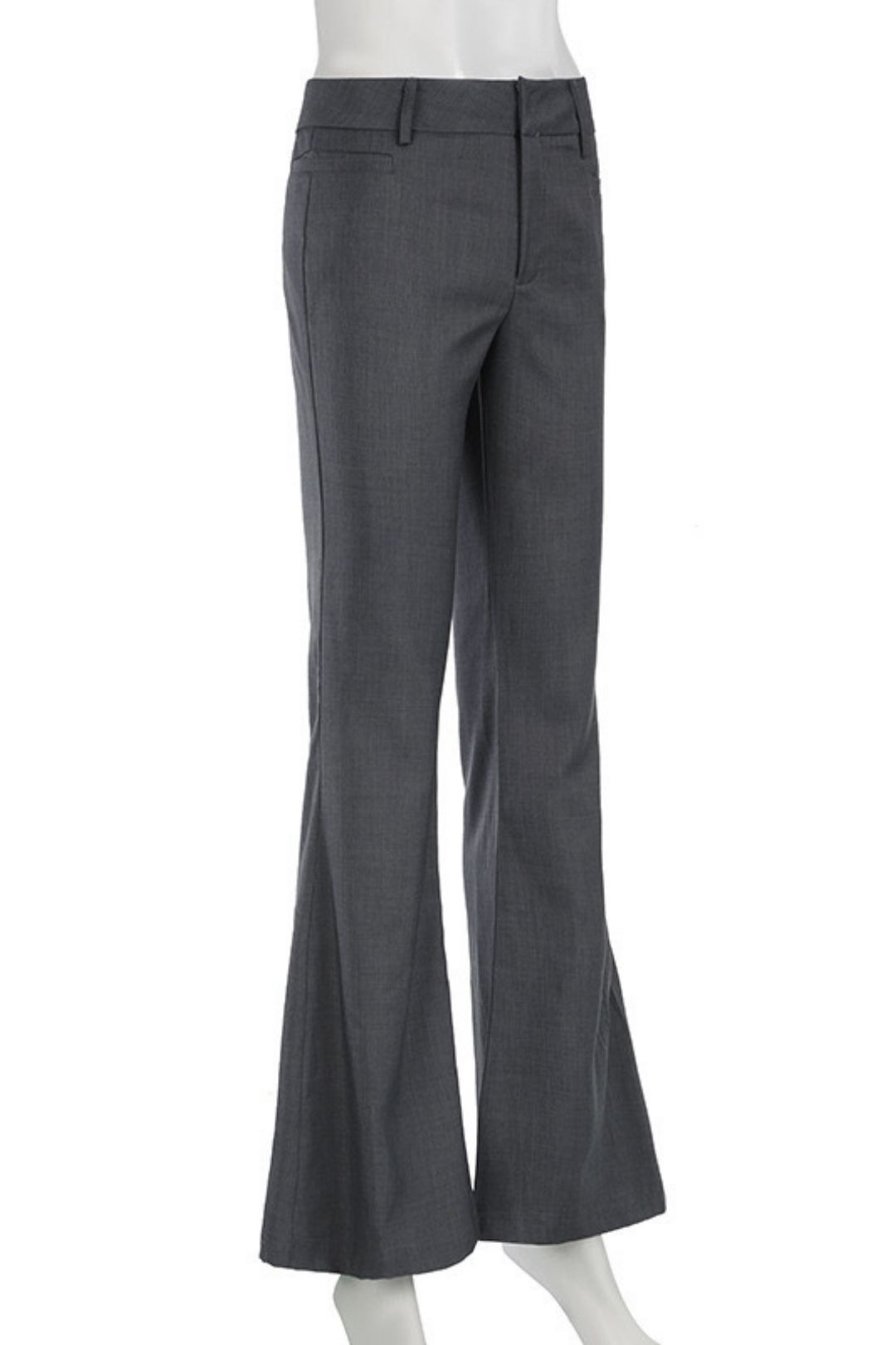 Straight Flared Casual Suit Pants