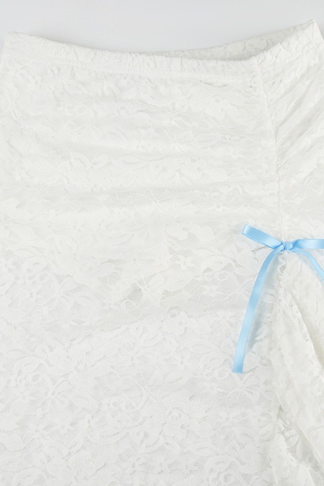 Lace Jacquard See-through Sexy Hip Skirt Pure Desire Ruffle Skirt