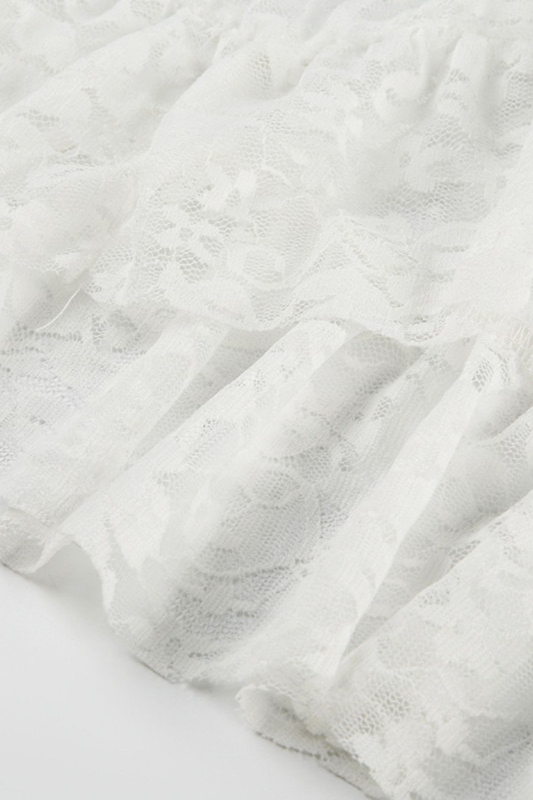 Lace Jacquard See-through Sexy Hip Skirt Pure Desire Ruffle Skirt