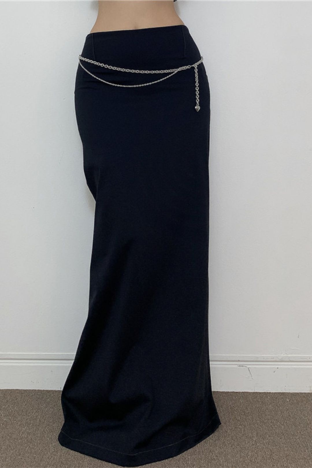 Slim Straight Hip-wrapped Long Skirt Millennial Hot Girl Slim Low Waist One-piece Knitted Skirt