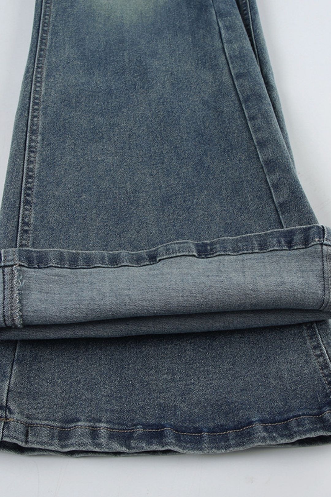 Low-rise Jeans Button-down Slim Fit Trousers Straight-leg Versatile Outer Wear Loose Wide-leg Pants