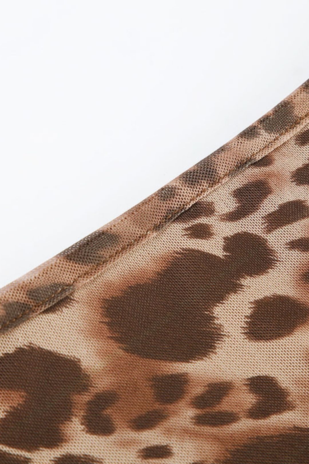 Leopard Print Mesh Skirt Summer Slimming High Waist Hip A Skirt