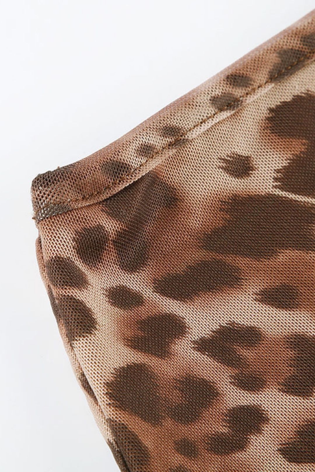 Leopard Print Mesh Skirt Summer Slimming High Waist Hip A Skirt