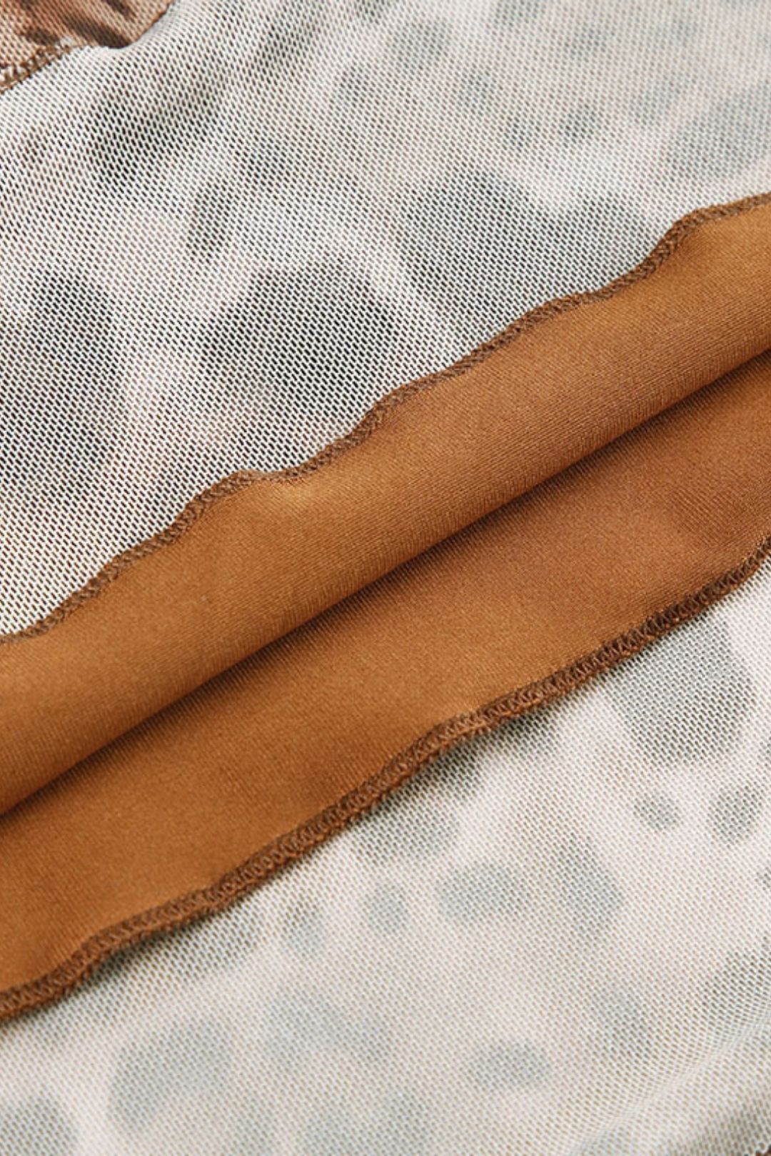 Leopard Print Mesh Skirt Summer Slimming High Waist Hip A Skirt