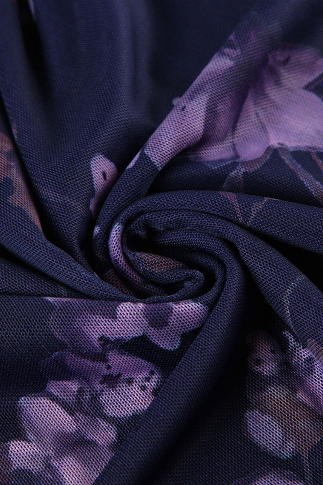 Purple Printed Anti-exposure Long Skirt