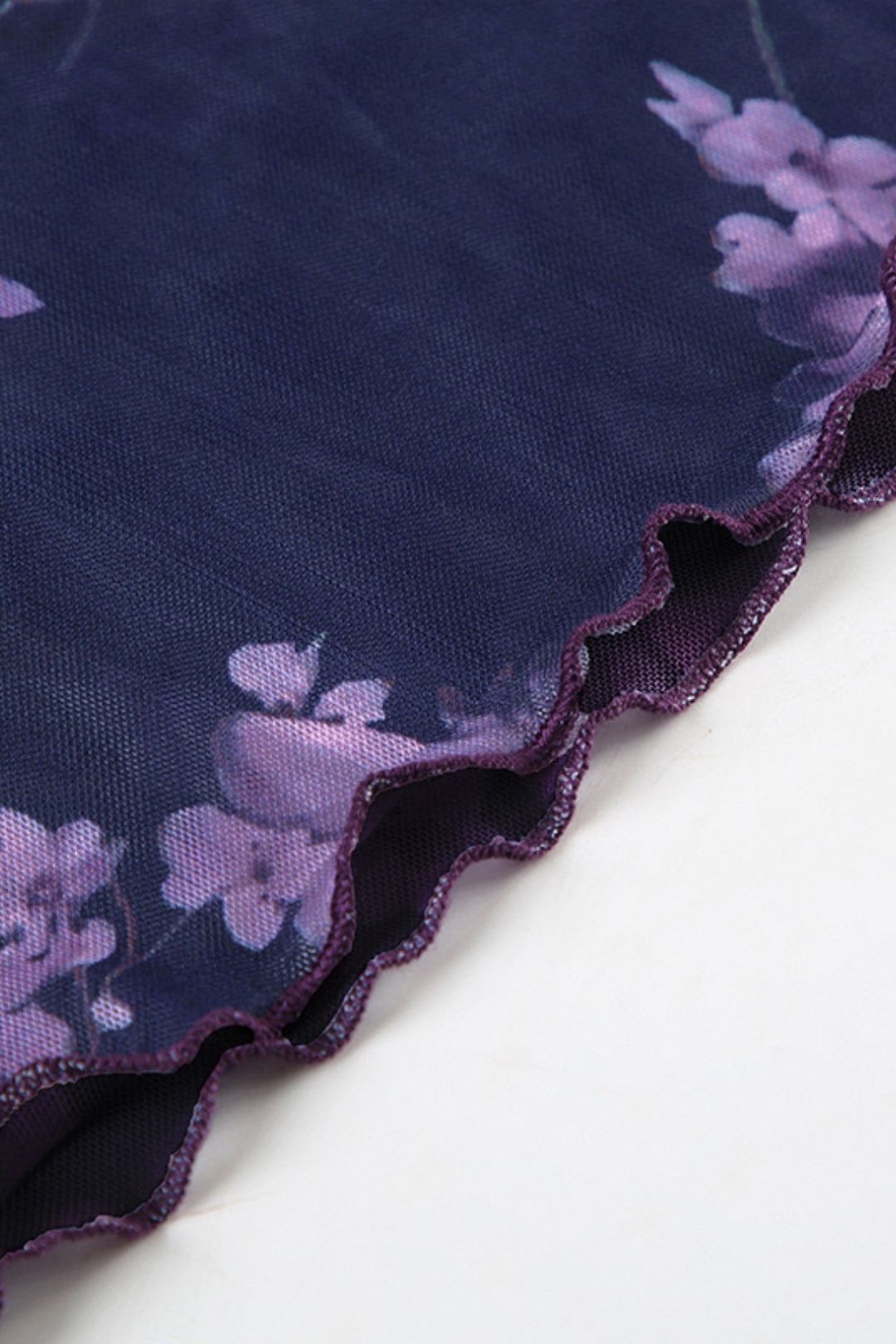 Purple Printed Anti-exposure Long Skirt