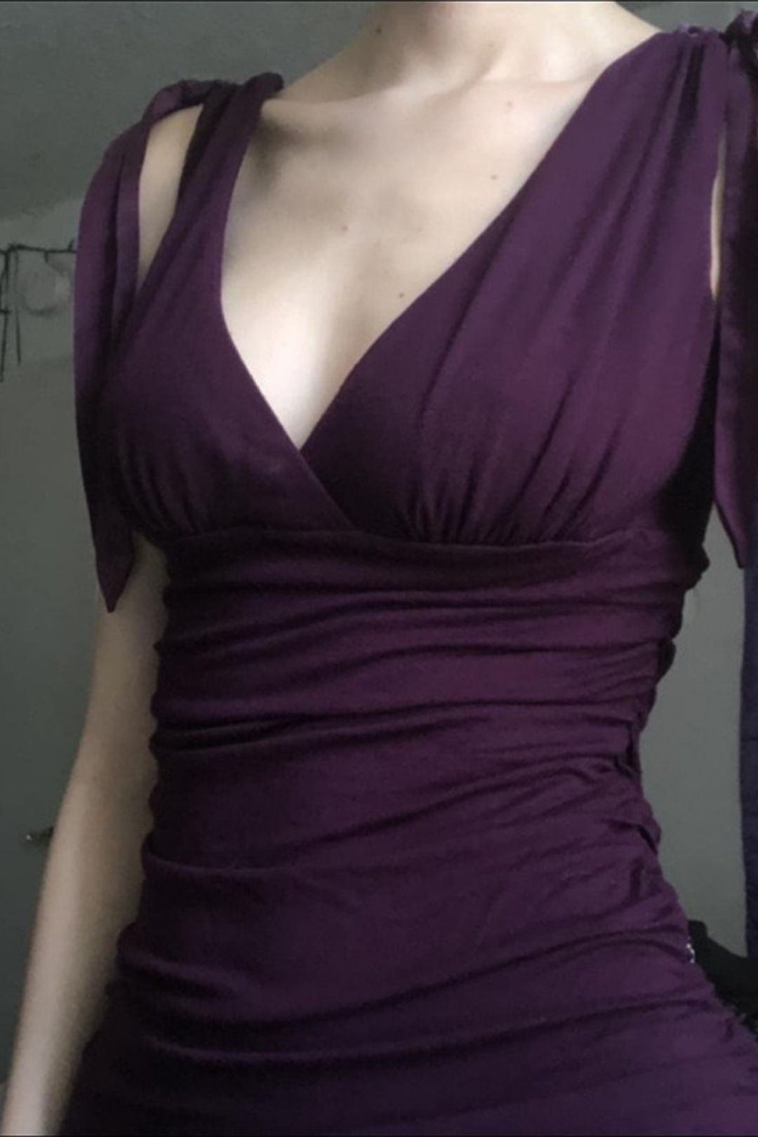 Neck Purple Top