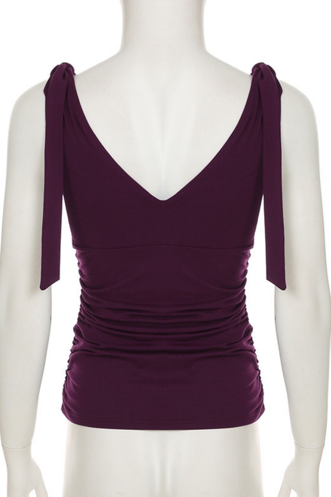 Neck Purple Top