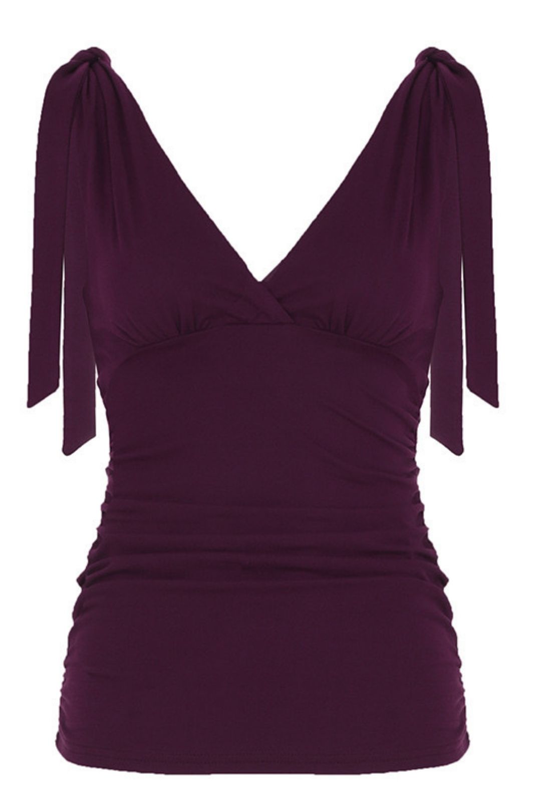 Neck Purple Top