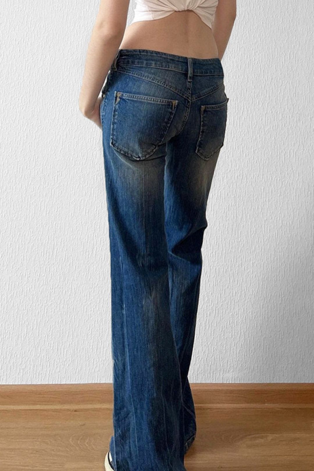 Jeans, Outer Wear, Washed Wide-leg Pants