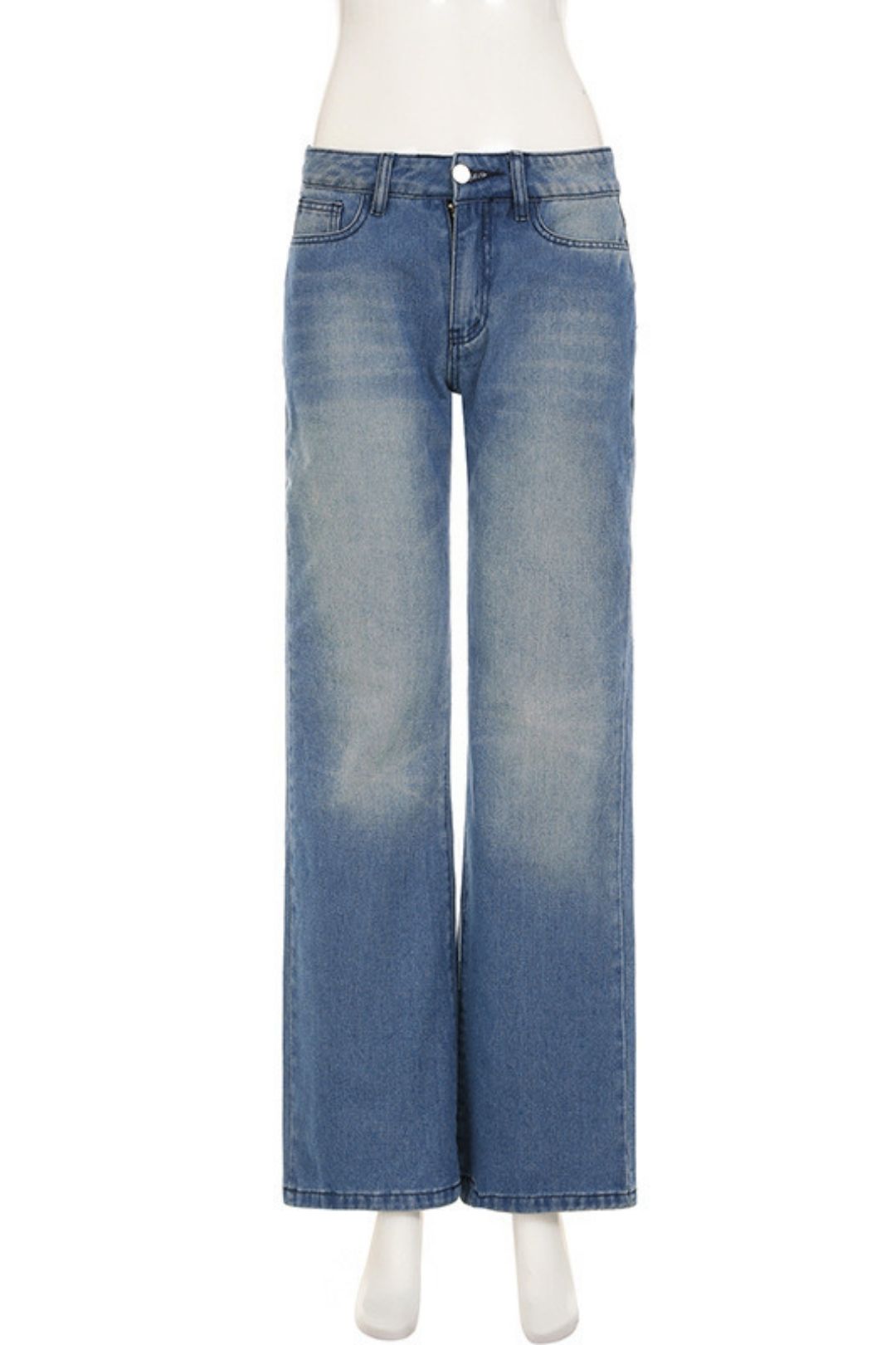 Jeans, Outer Wear, Washed Wide-leg Pants