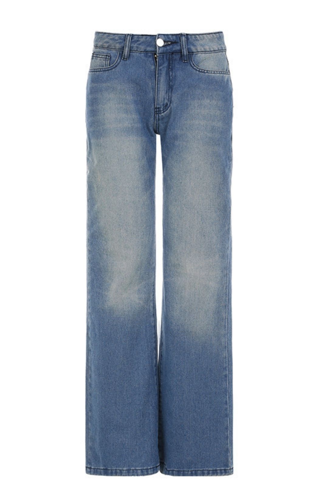 Jeans, Outer Wear, Washed Wide-leg Pants