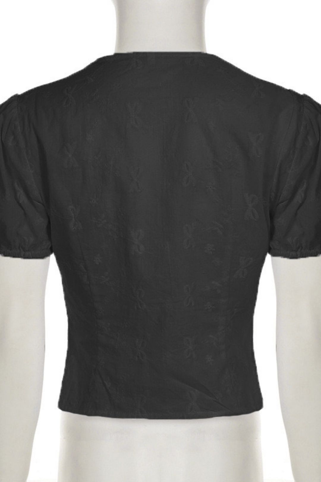 Short Sleeve T-SHIRT Deep V-neck Lace Waisted Bottoming Shirt