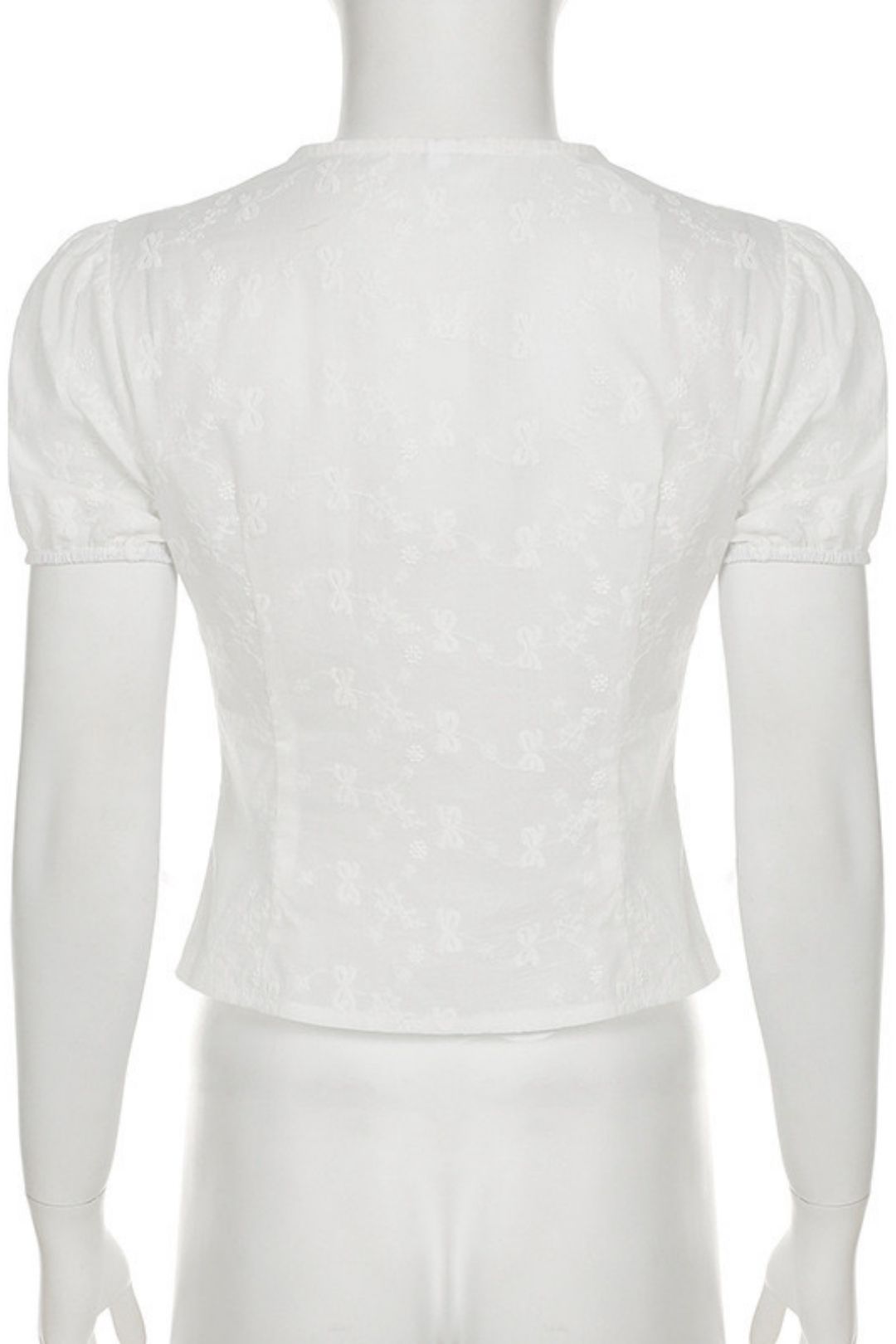 Short Sleeve T-SHIRT Deep V-neck Lace Waisted Bottoming Shirt