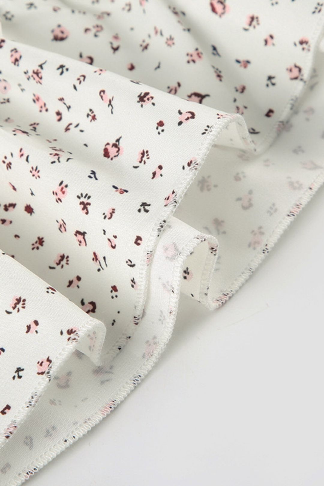 Chest Pleated Tie Hollow Puff Sleeve Top Button Cardigan