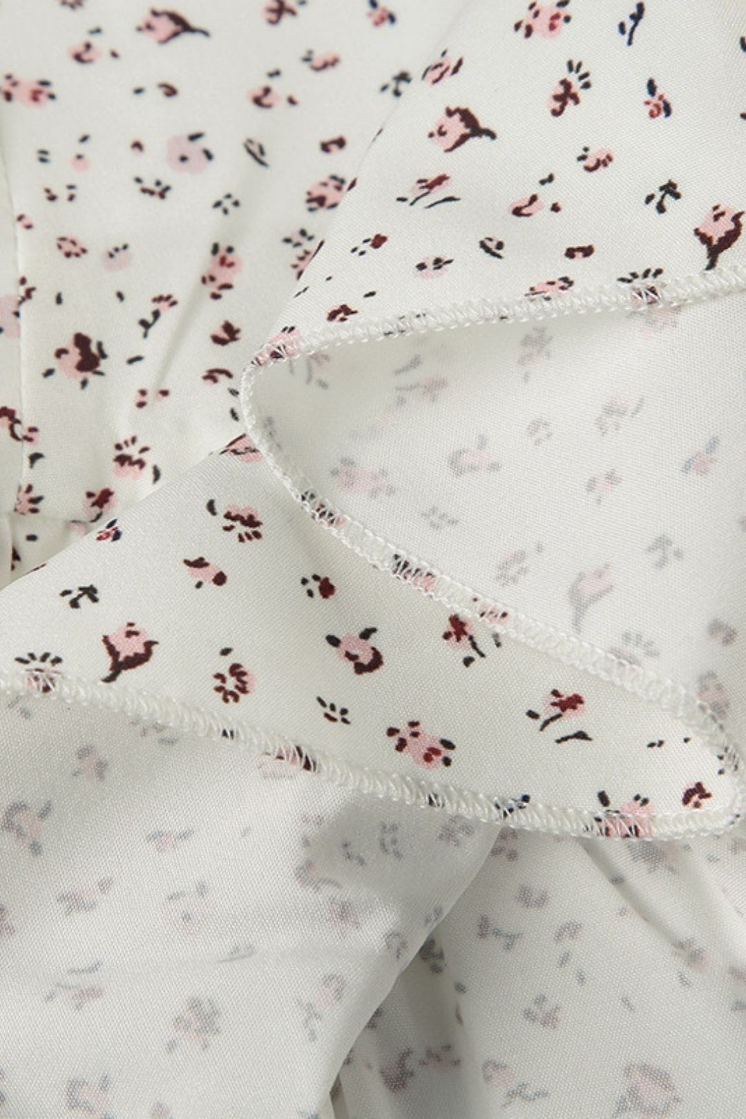 Chest Pleated Tie Hollow Puff Sleeve Top Button Cardigan