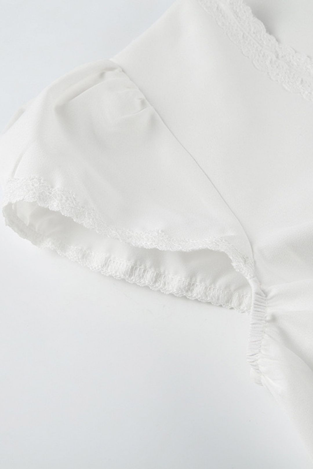 White Lace Loose Slim Pure Desire Style Hot Girl Top