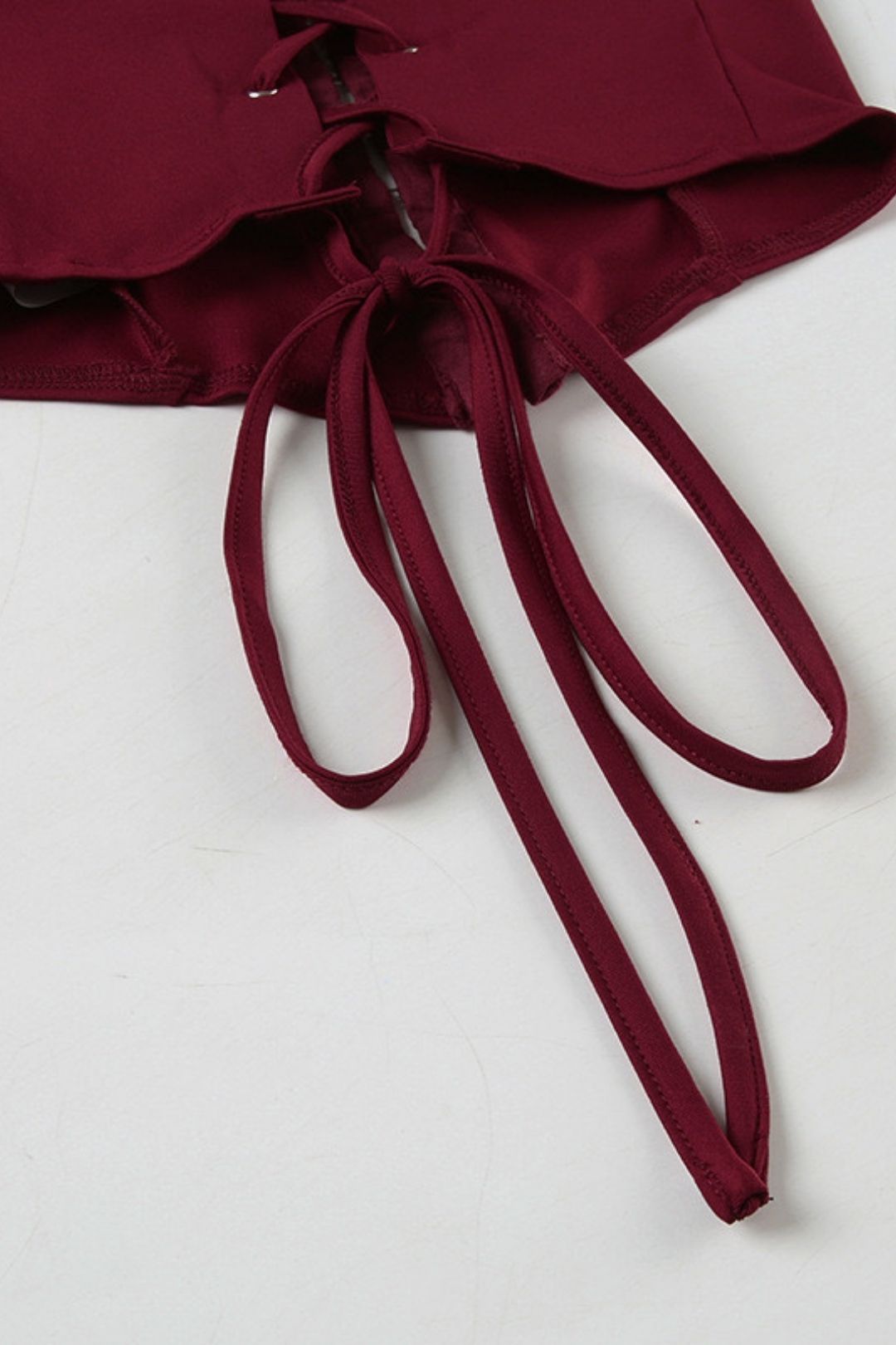 Leather Mesh Splicing  Skirt Suit